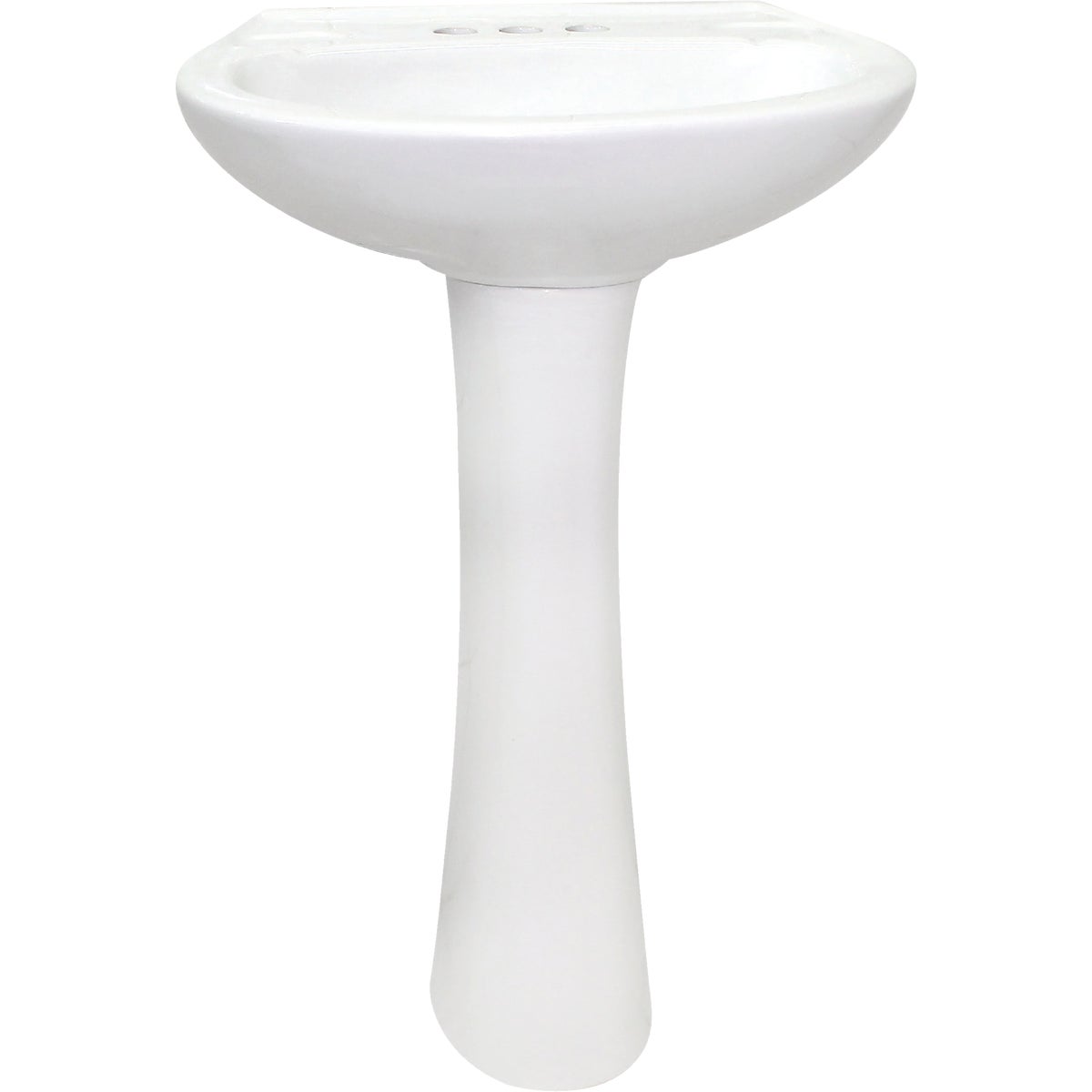 Item 403282, Traditional style pedestal and sink is ideal for small spaces. Less than 0.