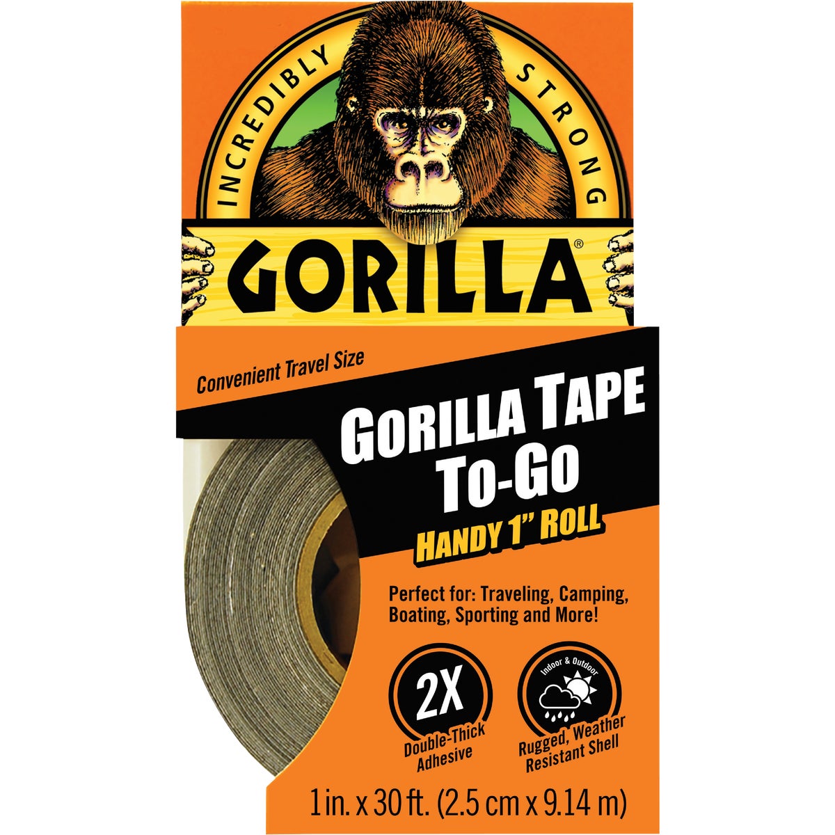 Item 403324, Gorilla Tape is 3X stronger for a hold that lasts.