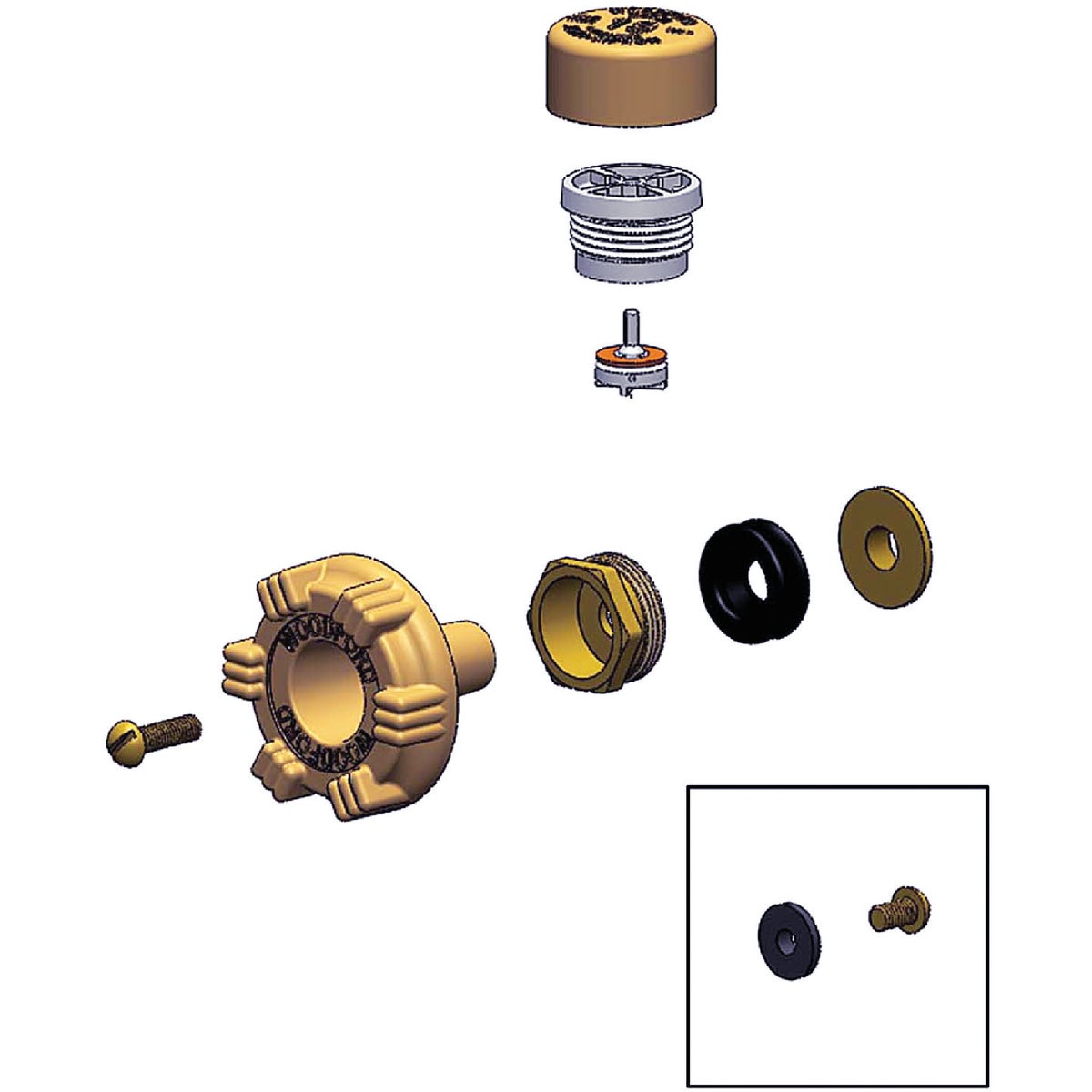 Item 404277, The Woodford Model 17 10-piece repair kit includes all parts to repair the 