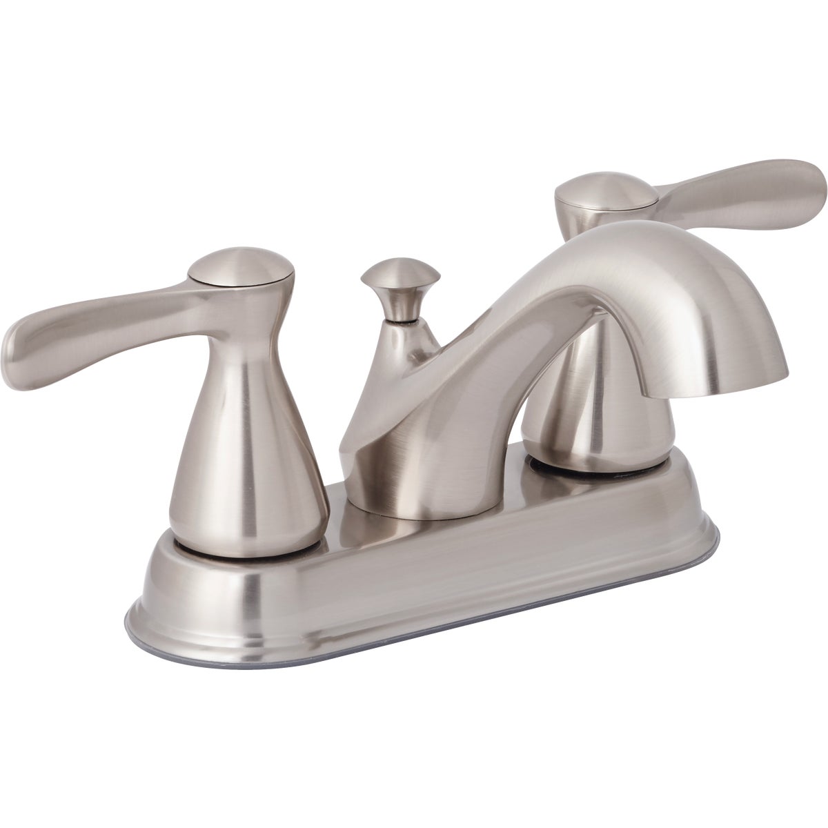 Item 404287, Two metal handle traditional style lavatory faucet with pop-up. 1.