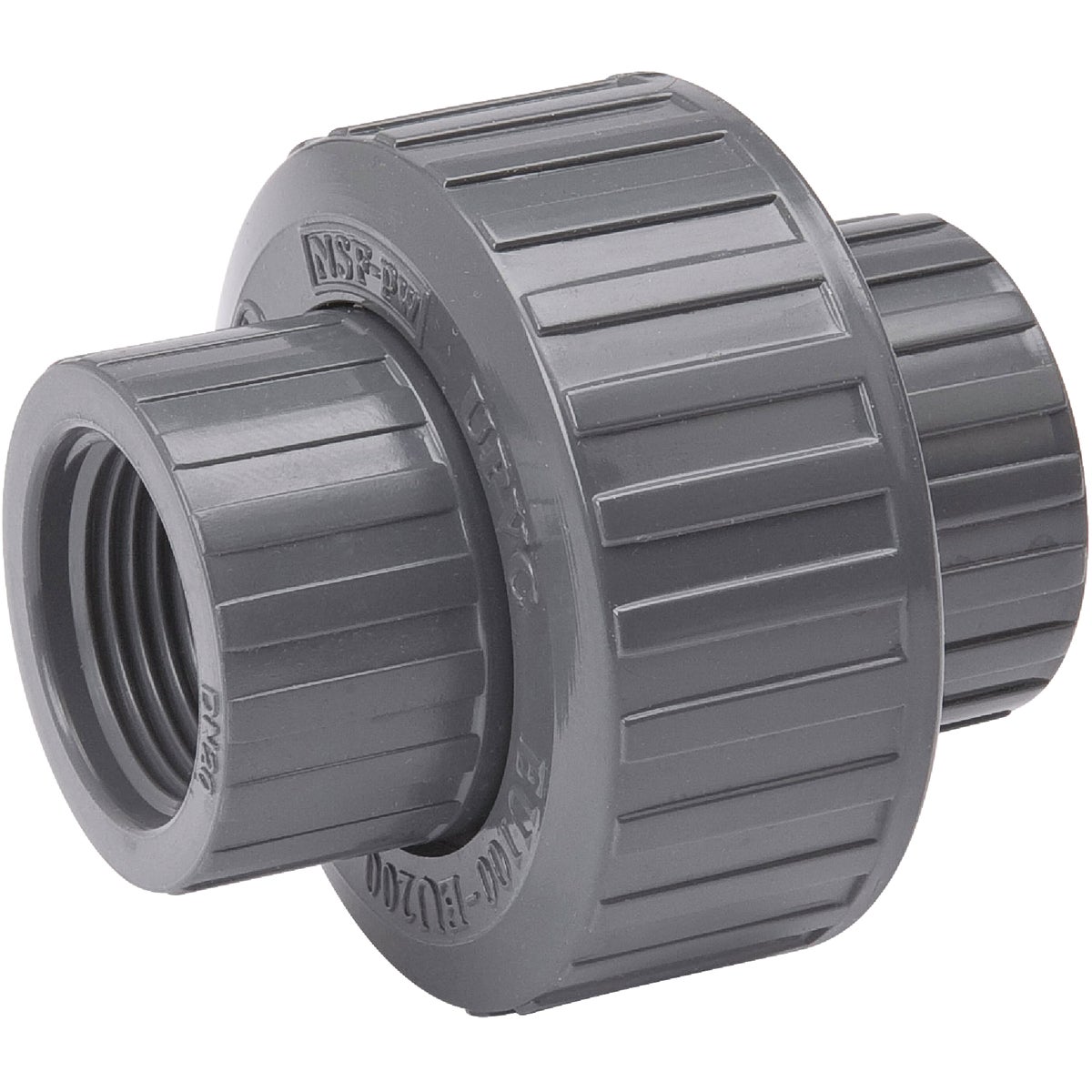 Item 404497, Heavy-duty Schedule 80 PVC construction. Threaded ends comply with ANSIB2.