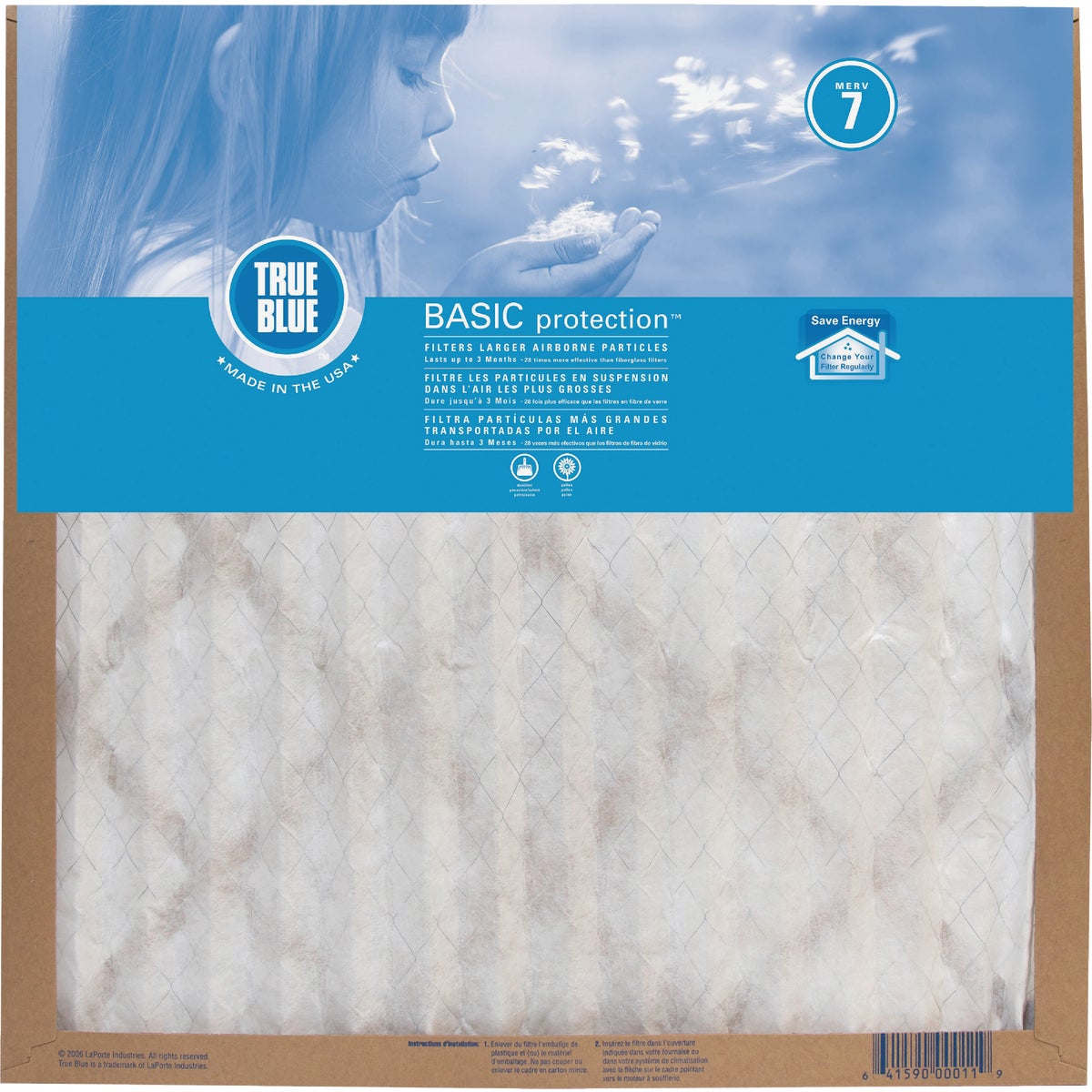 Item 405059, Filters airborne allergens including dust, dirt and pollen.