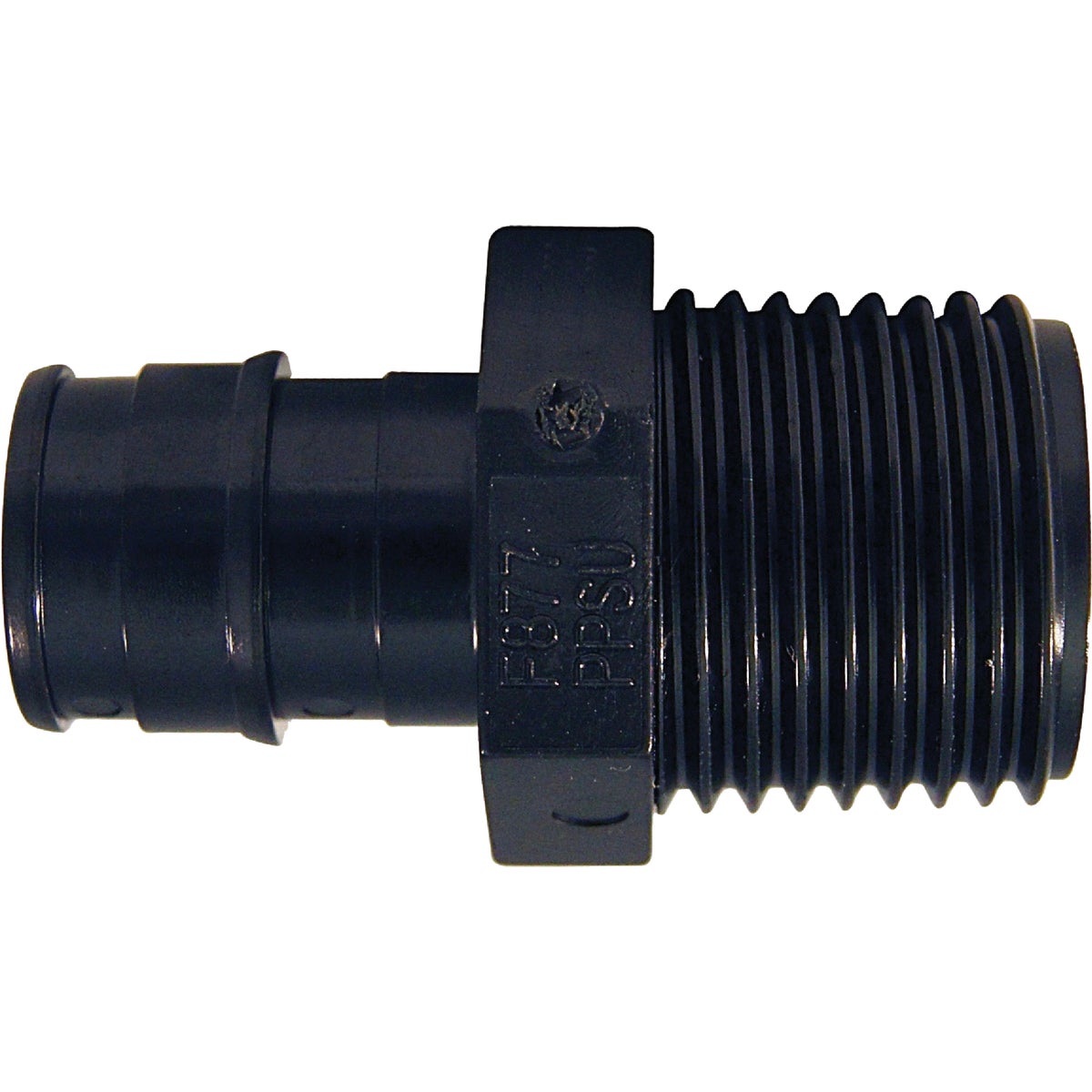 Item 405062, Expansion PEX A x Male Pipe Thread (MIP) Adapter. Poly-Alloy.