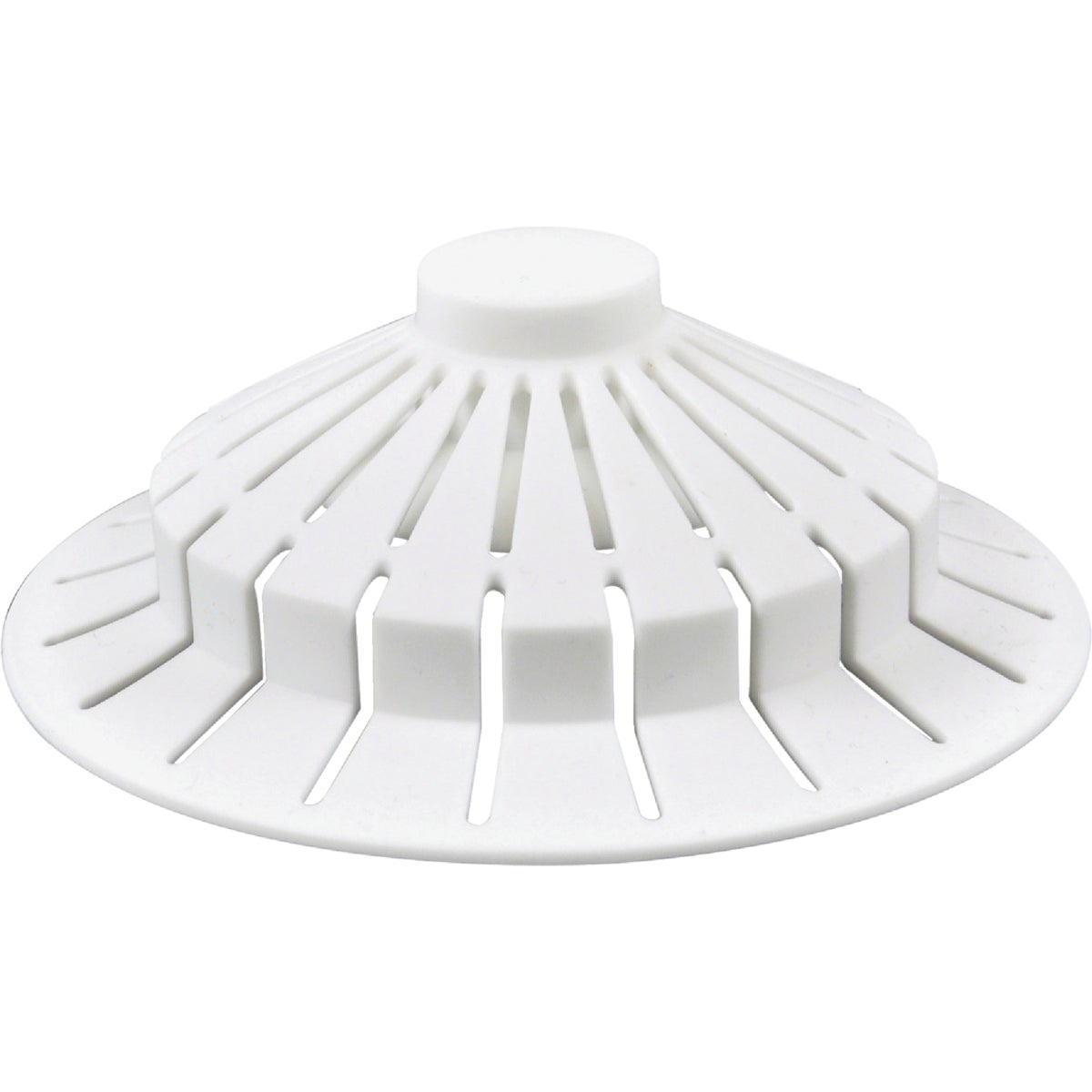 Item 405189, Bathtub drain strainer ideal for catching hair and preventing clogged 