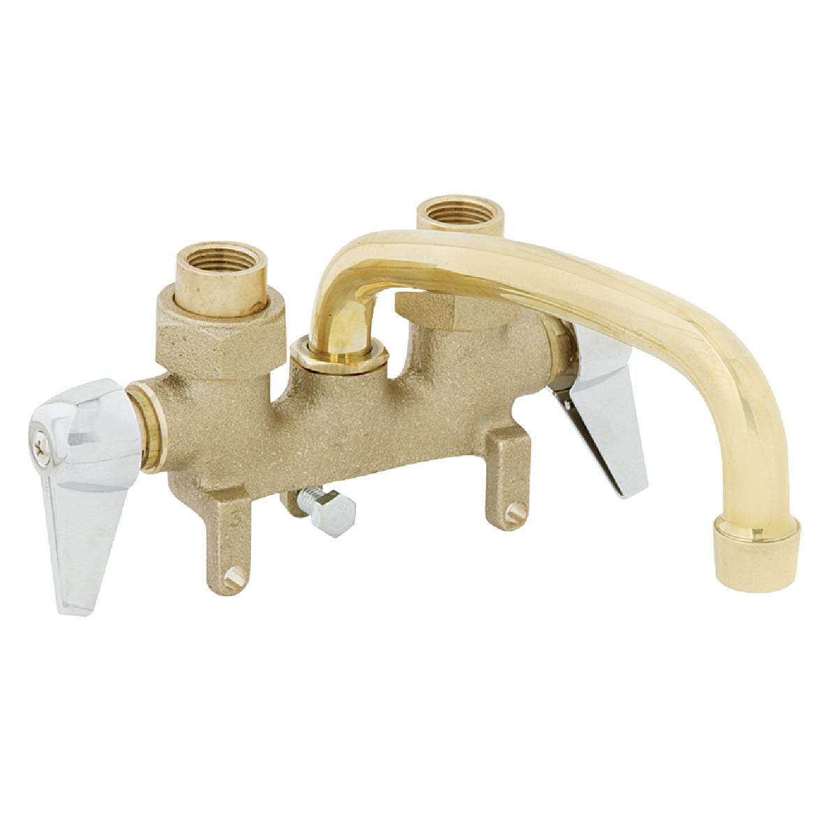 Item 405234, The rough brass Traditional Laundry Tray Faucet adds a touch of warmth in 