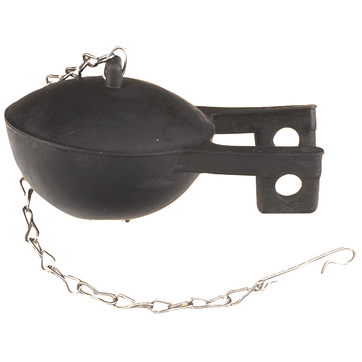 Item 408301, Flapper type made of finest rubber with stainless steel chain.