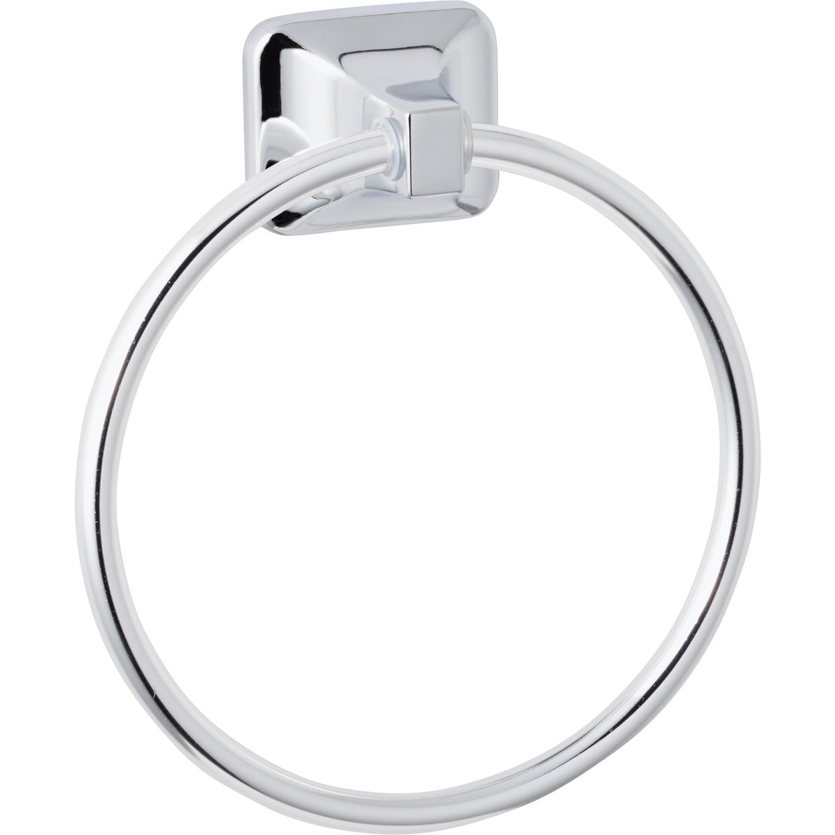 Item 409105, Vista series zinc die-cast wall mount towel ring with concealed mounting 