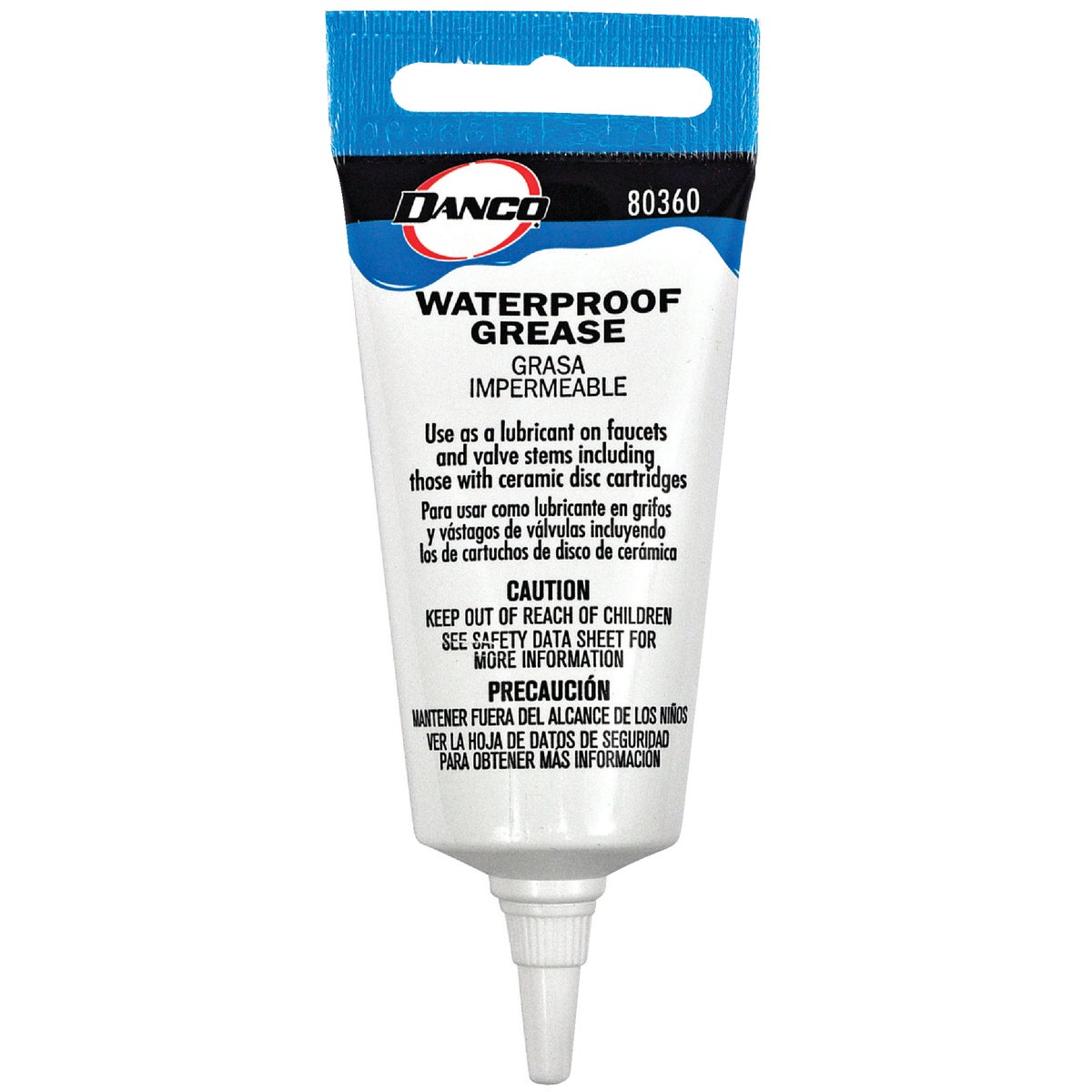 Item 410675, The Danco Waterproof Grease is designed for use as a lubricant for faucets 
