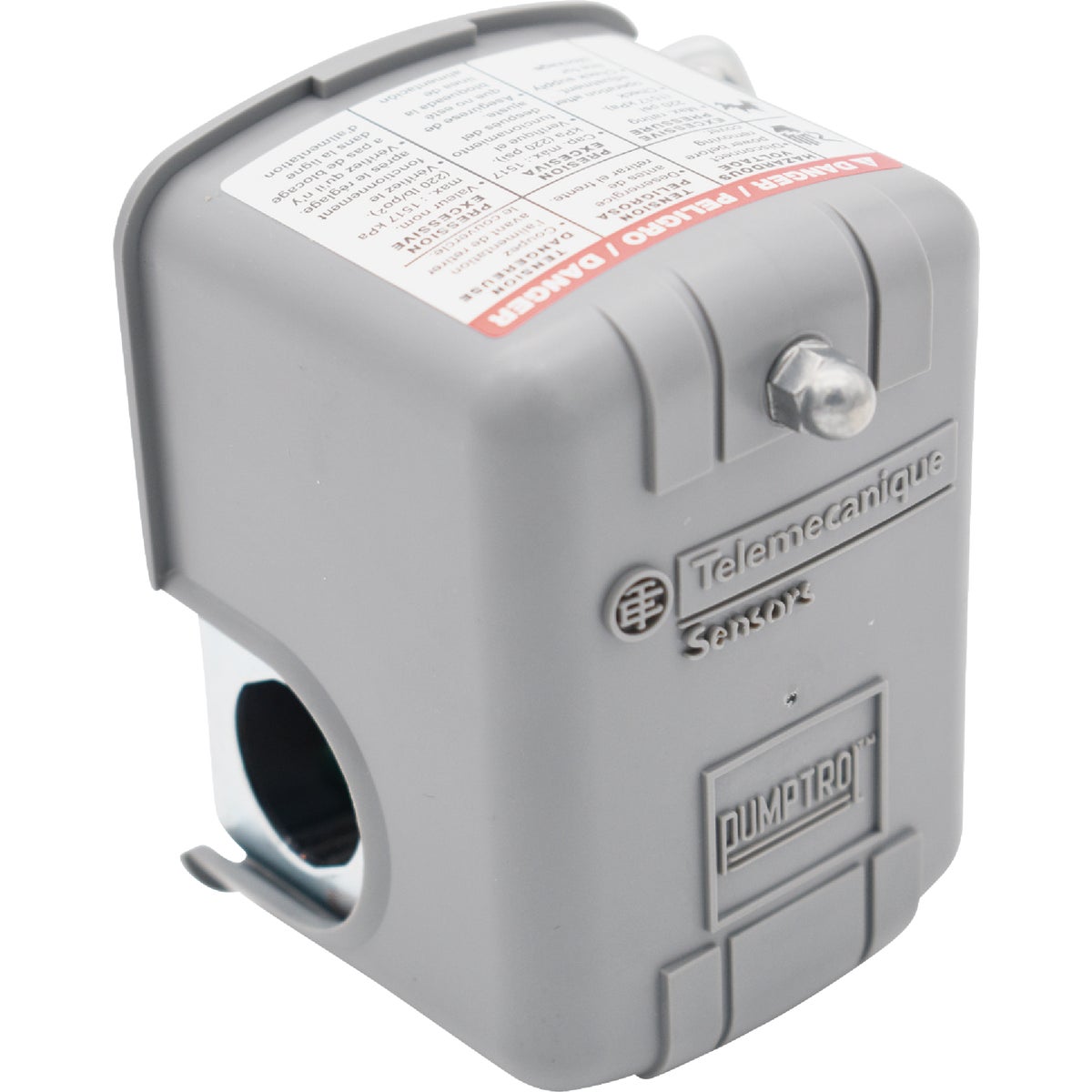 Item 416010, Features low water cut-off switch to shut off pump at 12 P.S.I.