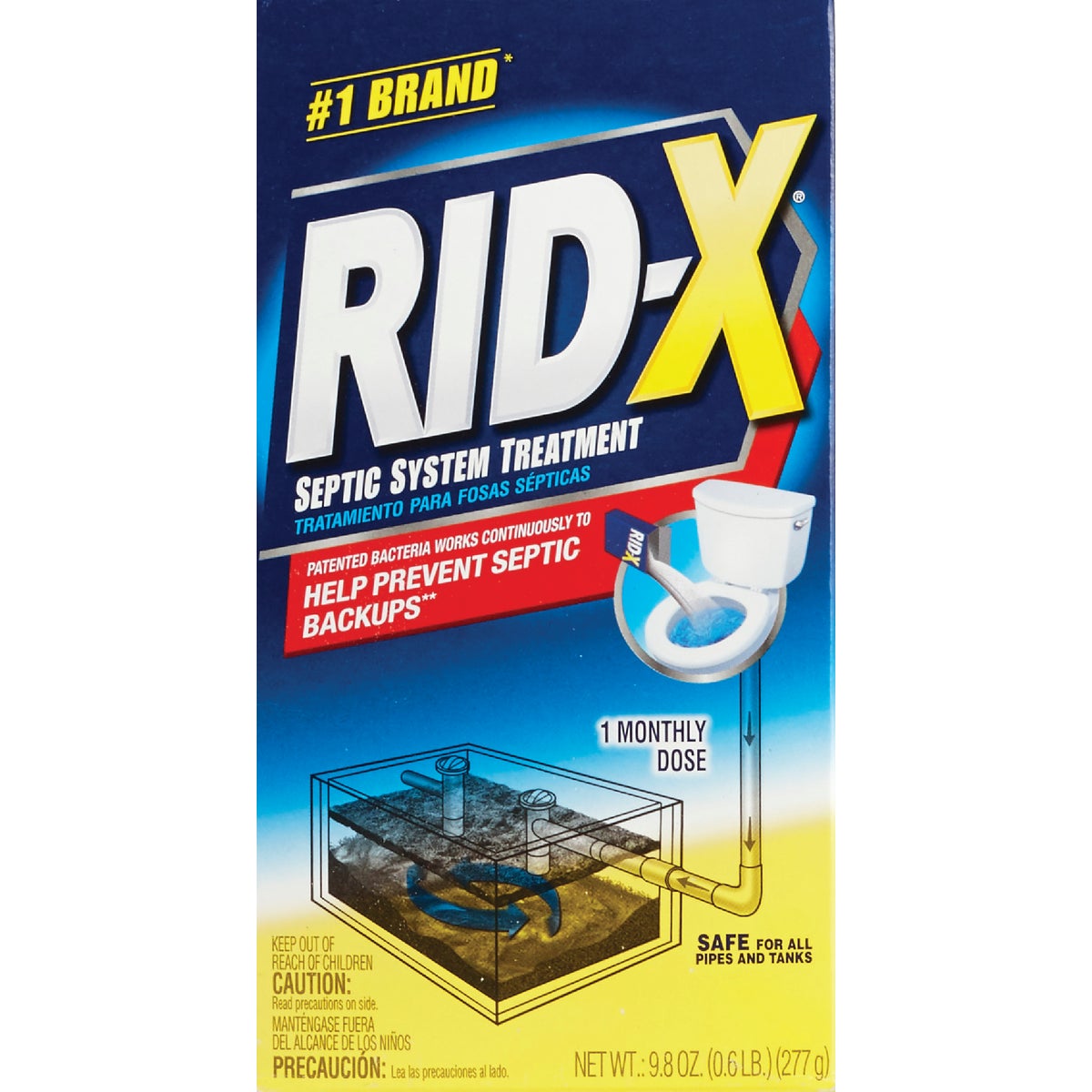 Item 419079, Rid-X, Professional powder bacteria septic system additive, 100% natural 