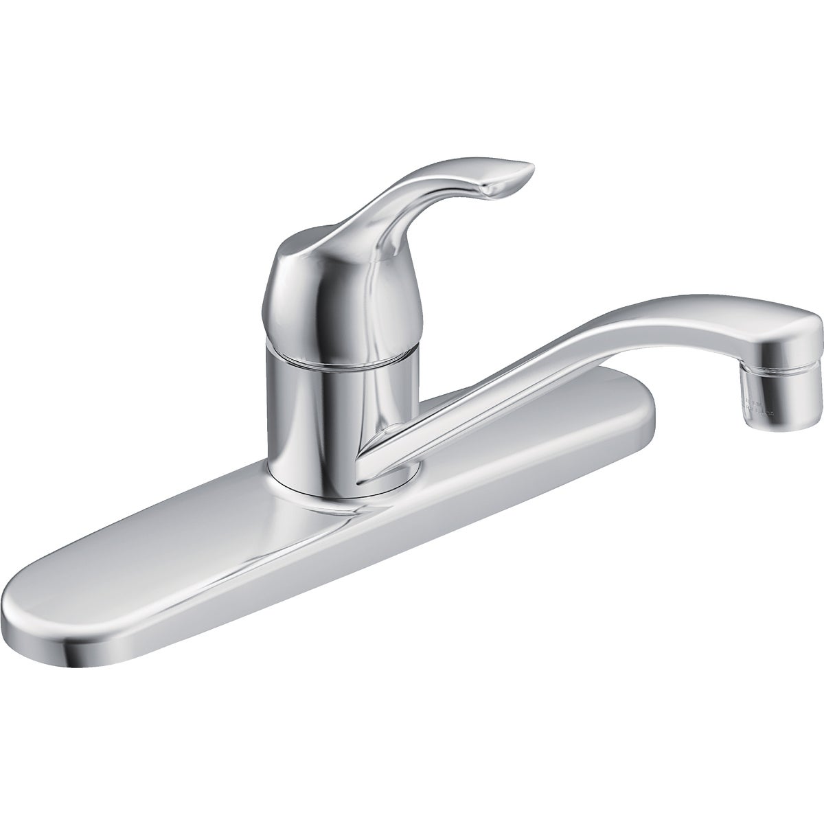 Item 419400, Adler single handle faucet with lever handle and 9 In. spout.