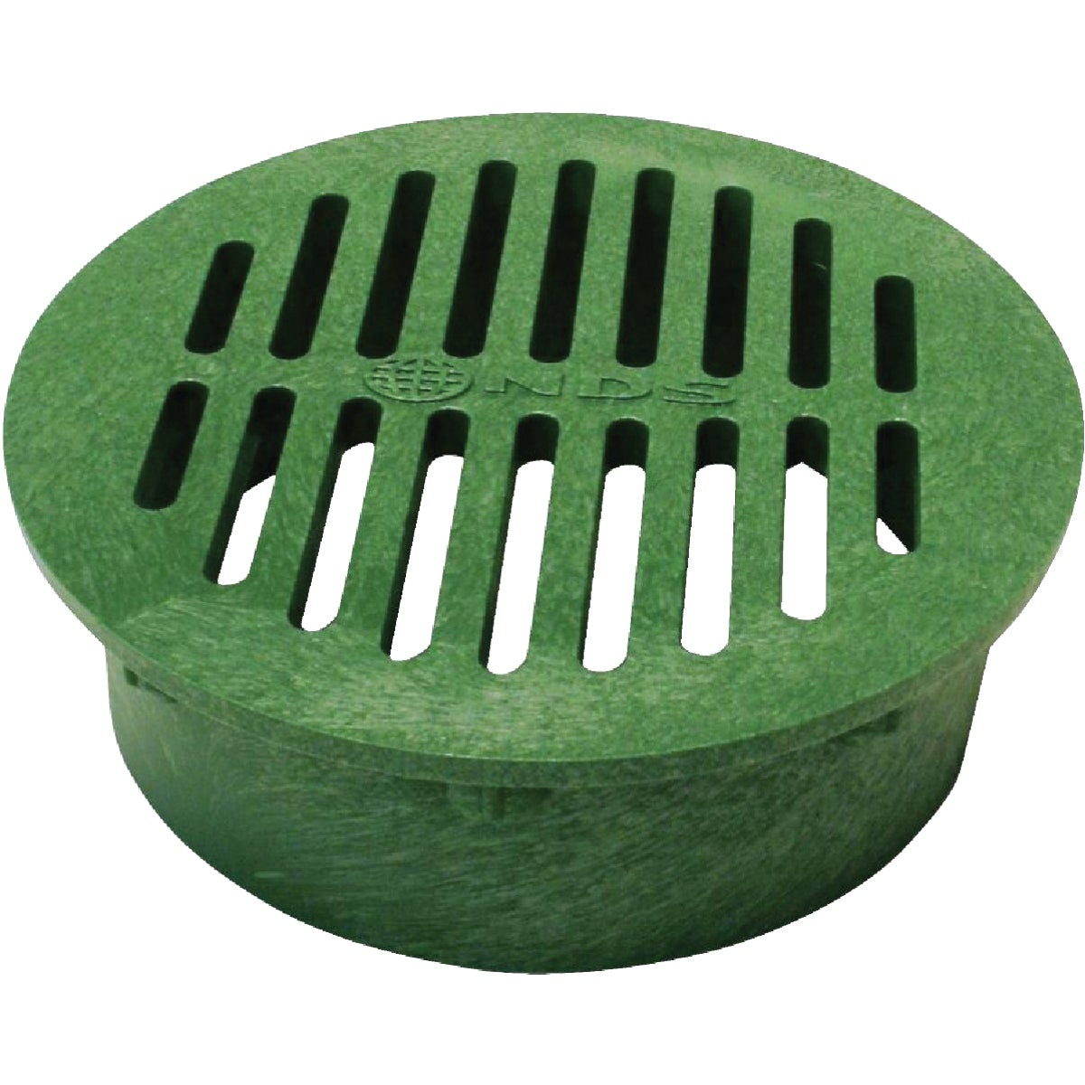 Item 429309, 8" round structural foam polyethylene grate with UV inhibitors.