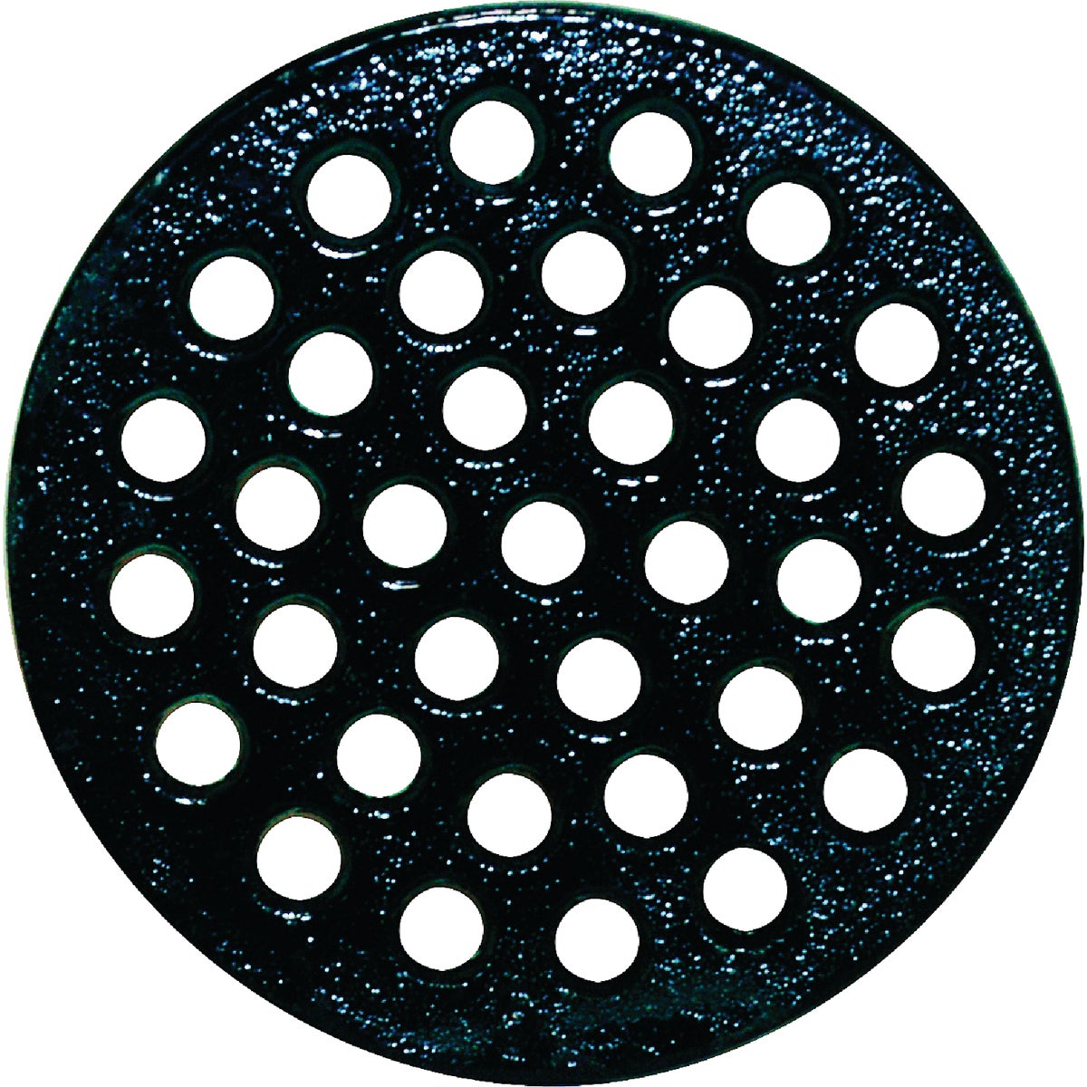 Item 430919, 4-3/8" cast-iron strainer, epoxy-coated for corrosion resistance
