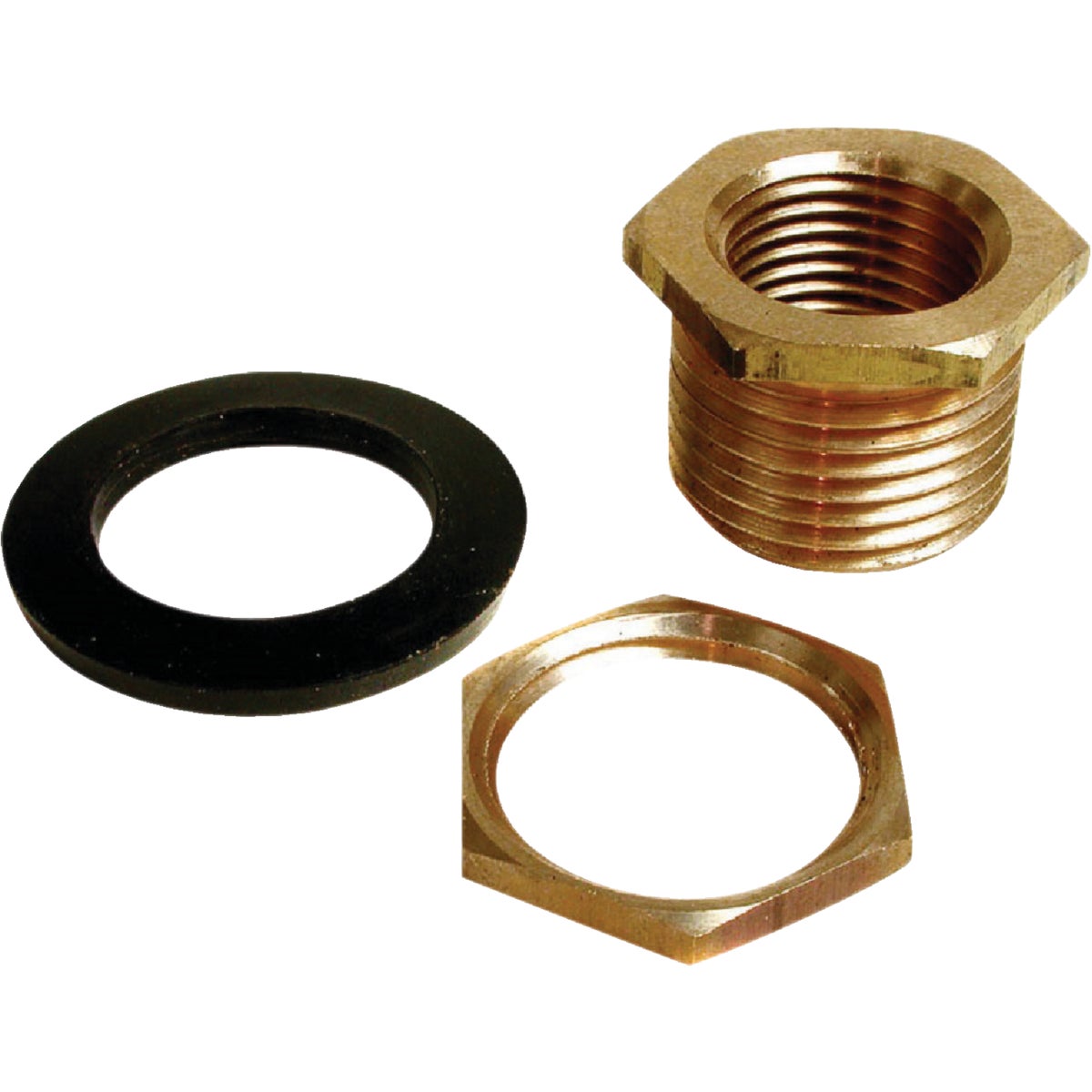 Item 431109, 1/2 In. FPT for threaded overflow pipes and male garden threads.