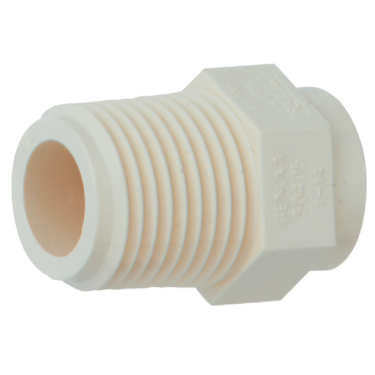 Item 434532, Use to adapt to metal threaded fittings in COLD WATER APPLICATION ONLY.