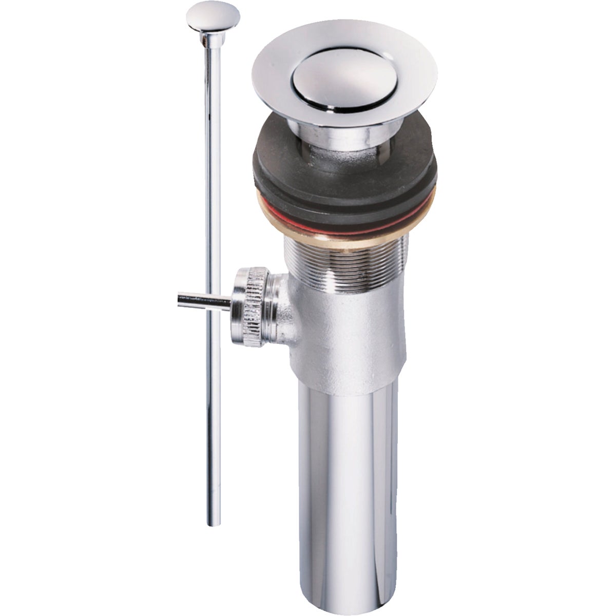 Item 438404, Bathroom sink pop-up assembly. 1-1/4" with 4" tailpiece.
