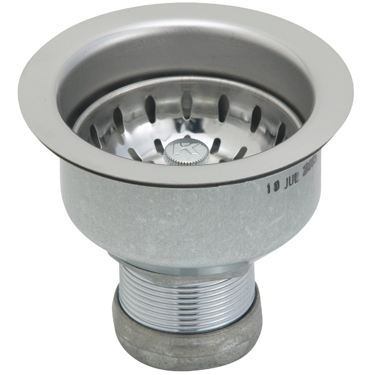 Item 438431, Do it Best stainless 3-1/2" steel strainer - long shank style.