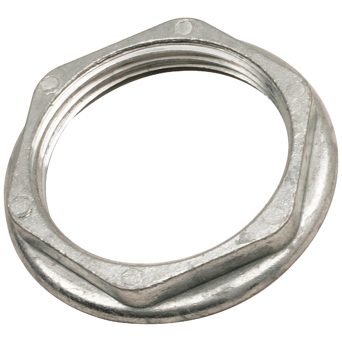 Item 440320, Jam nut.<br>
<br><b>No. DIB855-22:</b> Size: 1-1/2 In., Finish: Metal, Material: Zinc, Pkg Qty: 1, Package Type: Card