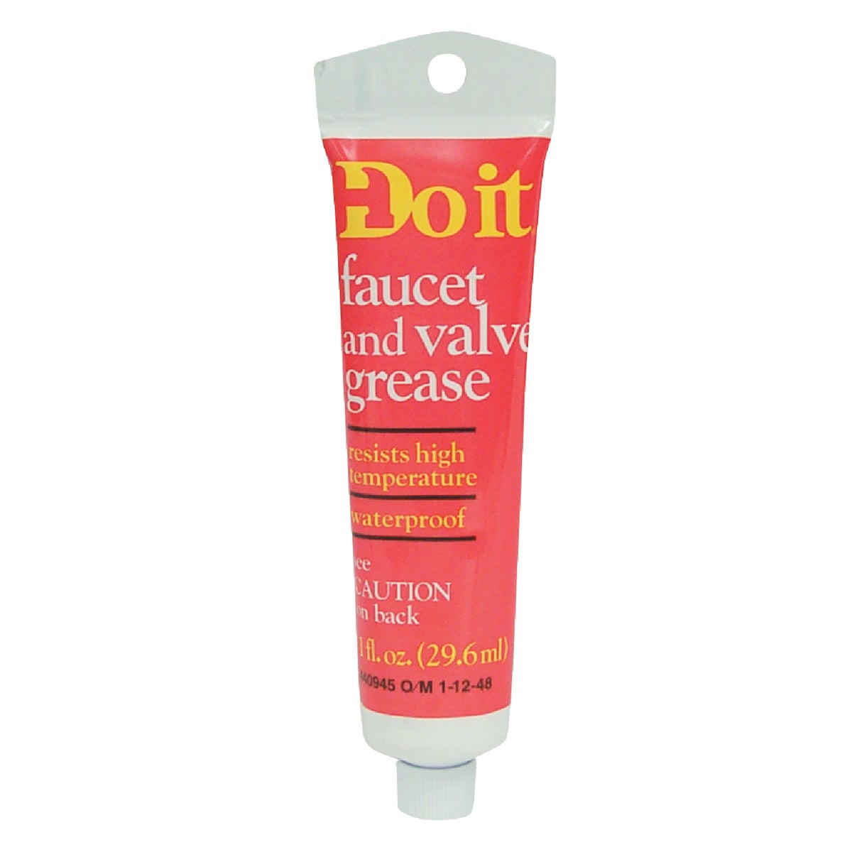 Item 440945, Do it Faucet and Valve Grease is a waterproof grease that resists high 