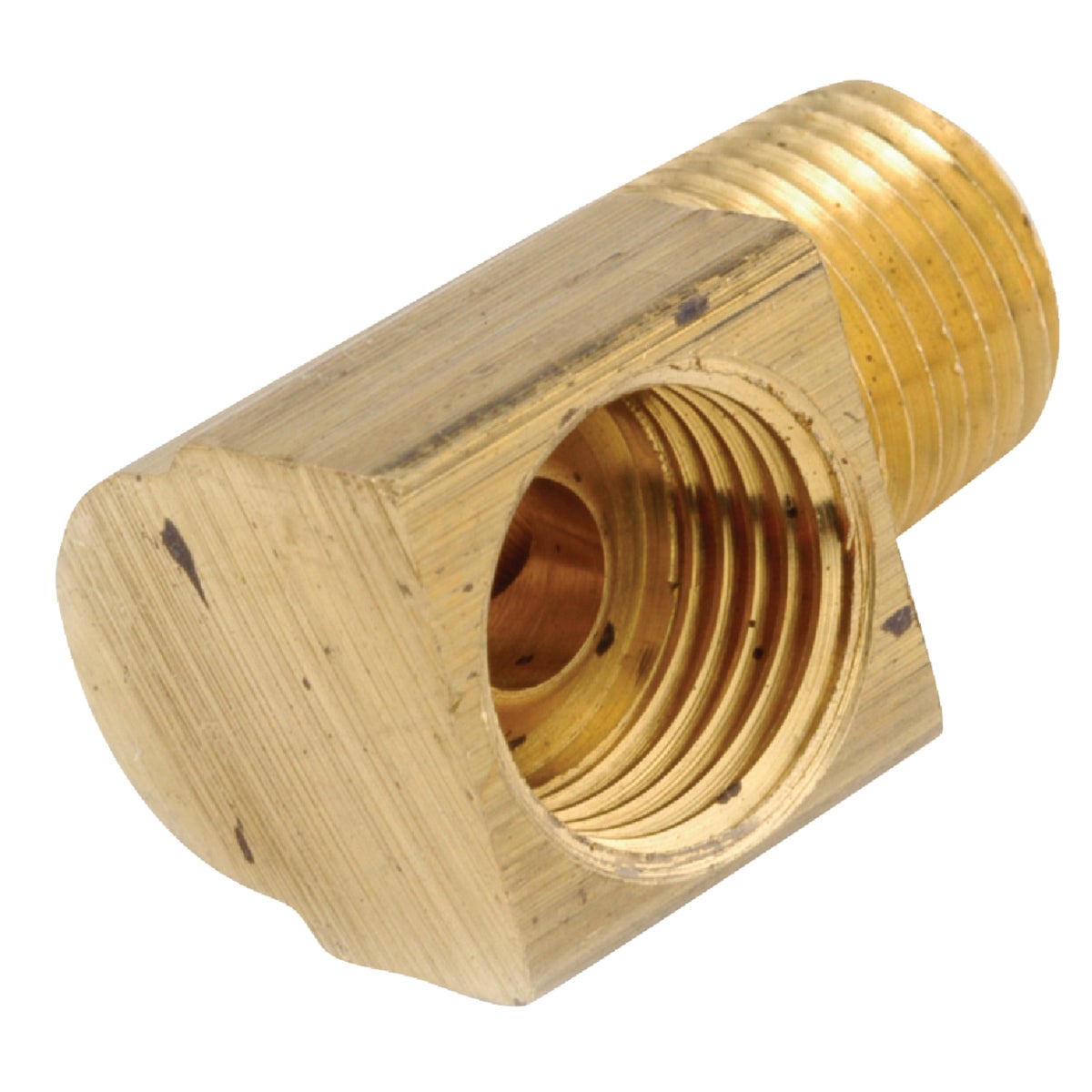 Item 442526, Brass O.D. tube size x Male pipe.