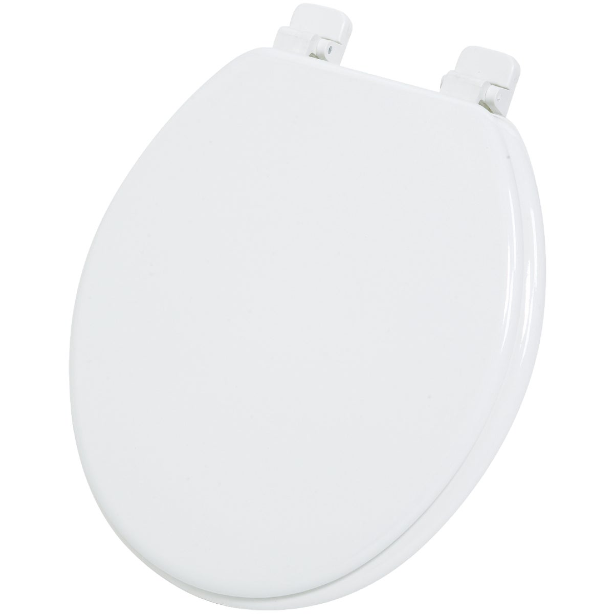 Item 445511, Home Impressions molded round wood toilet seat with high-quality paint 