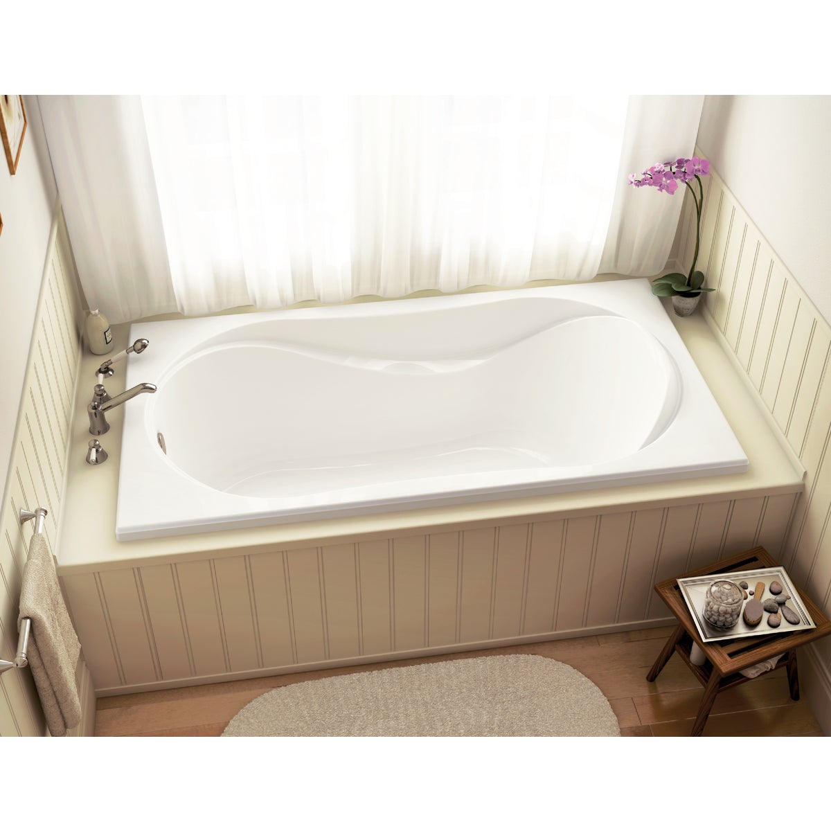 Item 445738, The Cocoon 10-jet acrylic constructed whirlpool is designed to fit into 