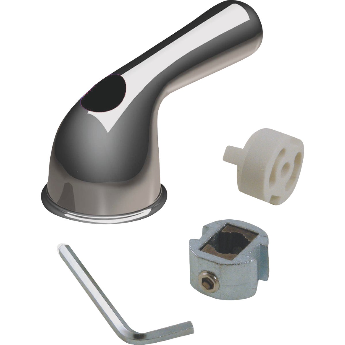 Item 453084, New style lever handle diverter. Includes vice grip adapter.