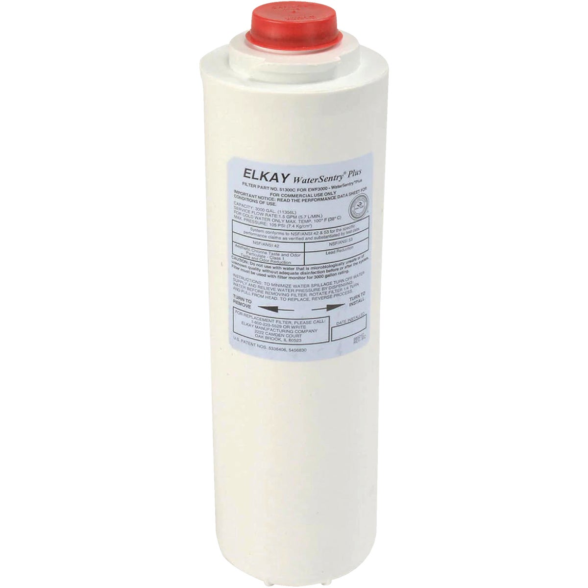 Item 454173, Replacement filter for models with WaterSentry Plus filtration system (