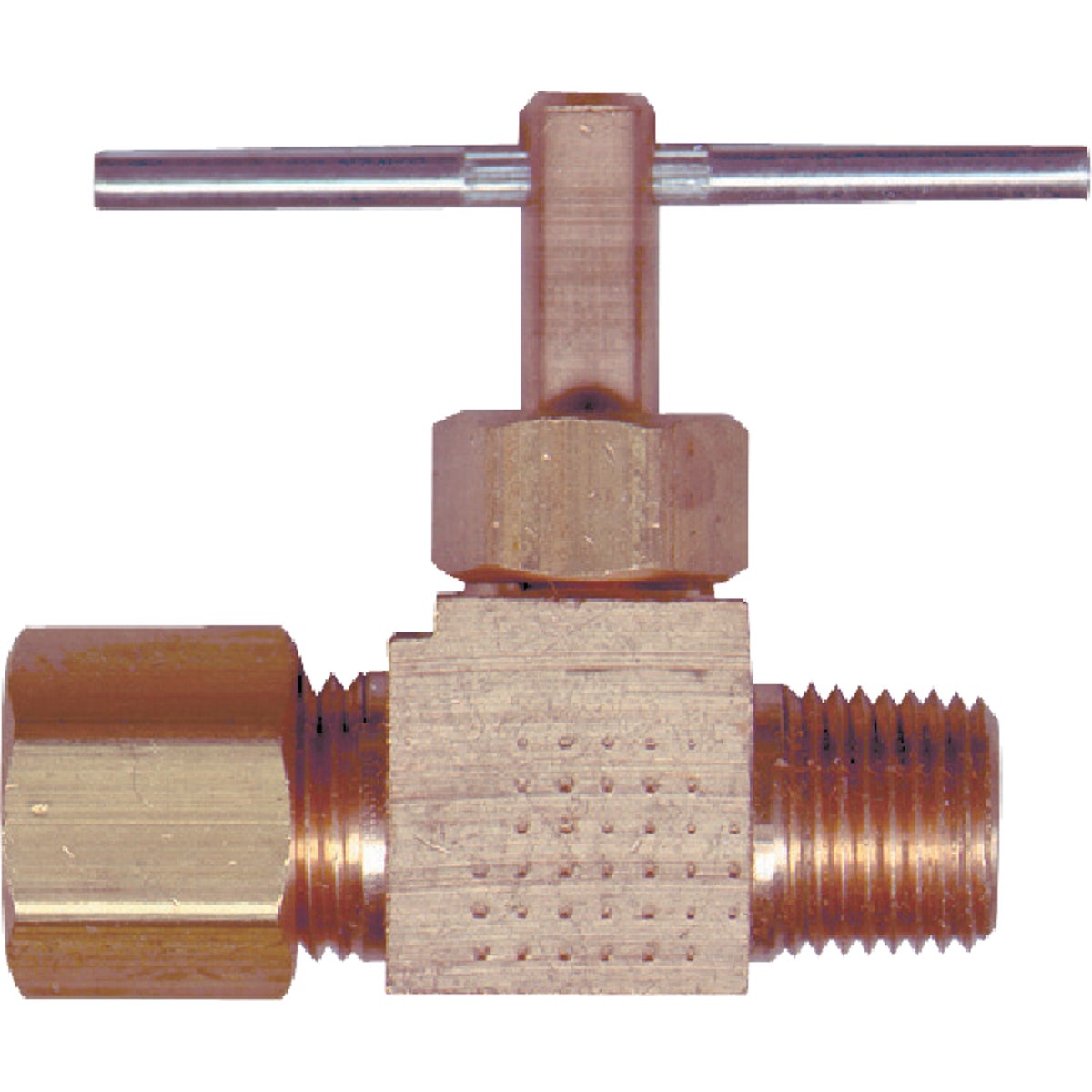 Item 455885, For 1/8" Male pipe thread x 1/4" O.D. tube. Brass.