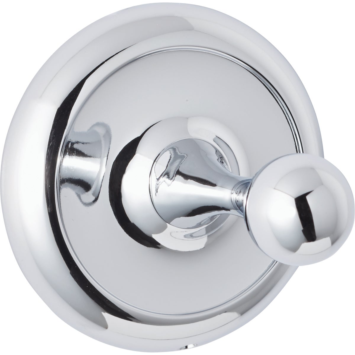 Item 456810, Aria series aluminum/zinc die-cast single robe hook with concealed mounting