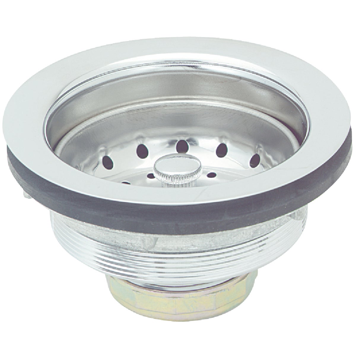 Item 457108, Brass strainer for 3-1/2" diameter hole - 4-2/1" diameter flange.