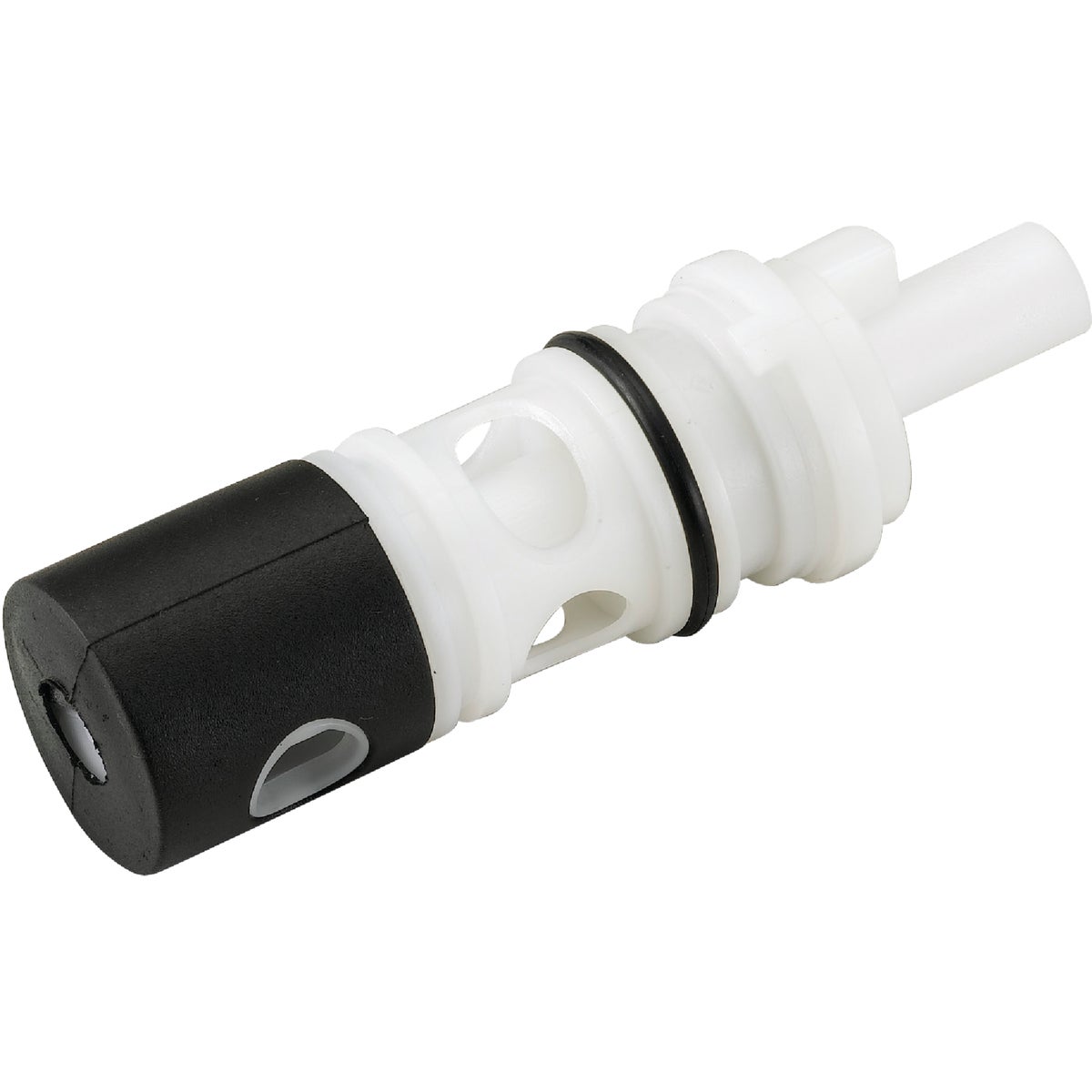 Item 459577, One-piece diverter assembly for three-handle tub and shower faucet