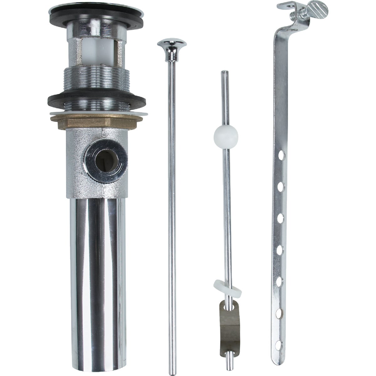 Item 459704, Chrome-plated brass assembly with forged brass flange for bathroom faucets