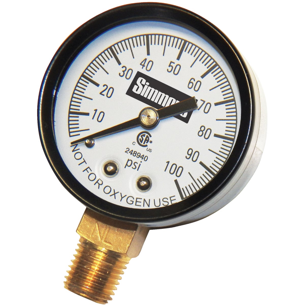 Item 462810, Pressure gauges are suitable for air, steam, and other pressure 