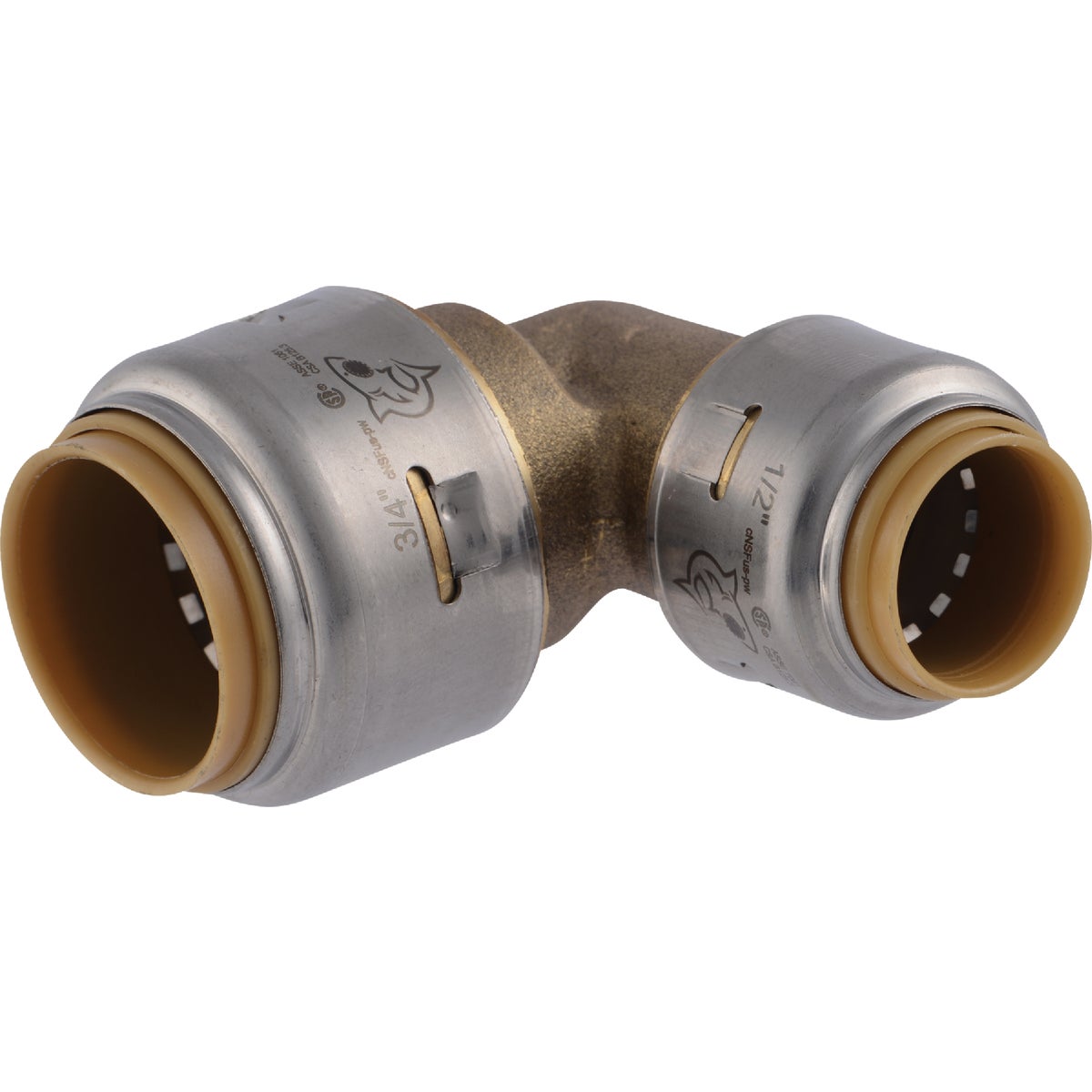Item 464349, SharkBite Max push-to-connect fittings allow you make pipe connections with