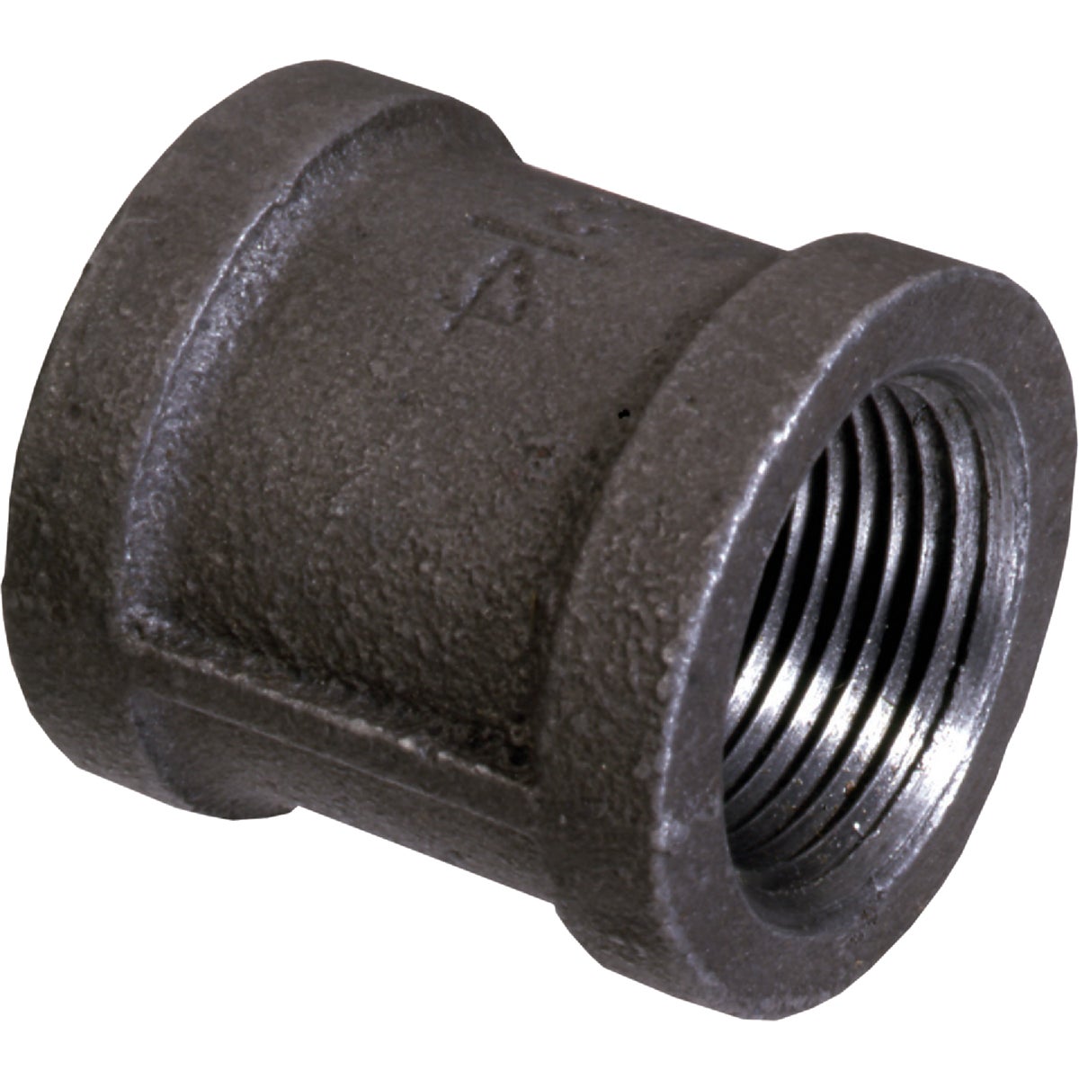 Item 472689, Malleable black iron pipe fittings.