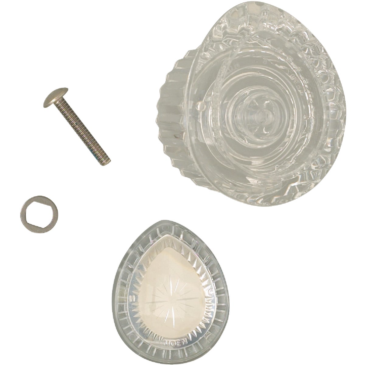 Item 479136, Clear, acrylic replacement knob for Posi-Temp tub &amp; shower.