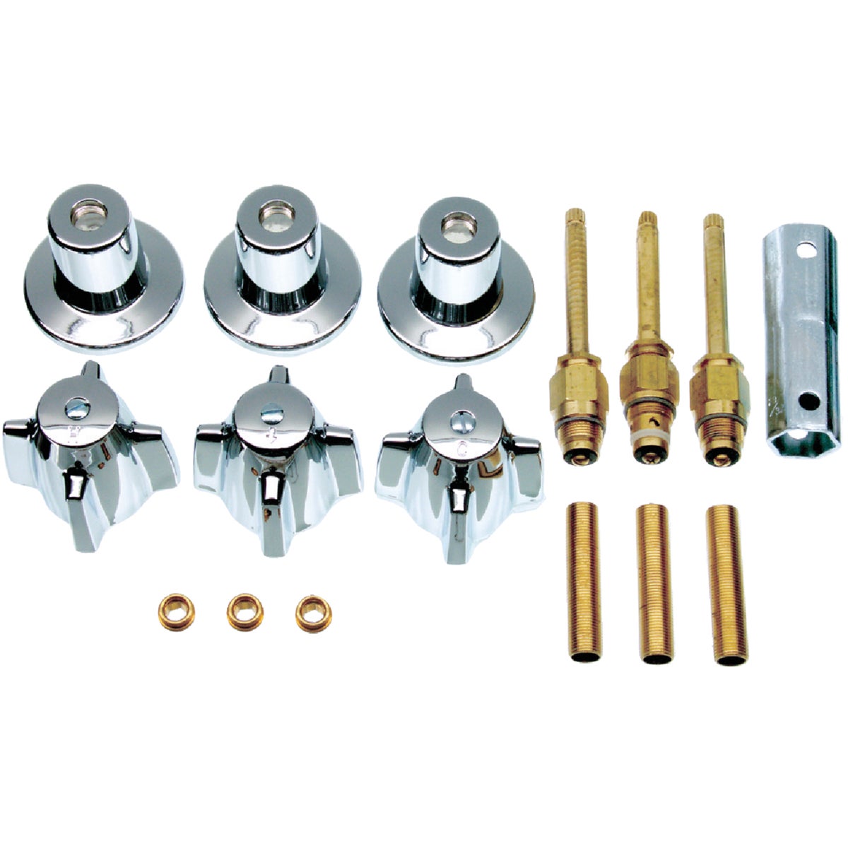 Item 484253, Everything you need to remodel your Central brass tub/shower faucet.
