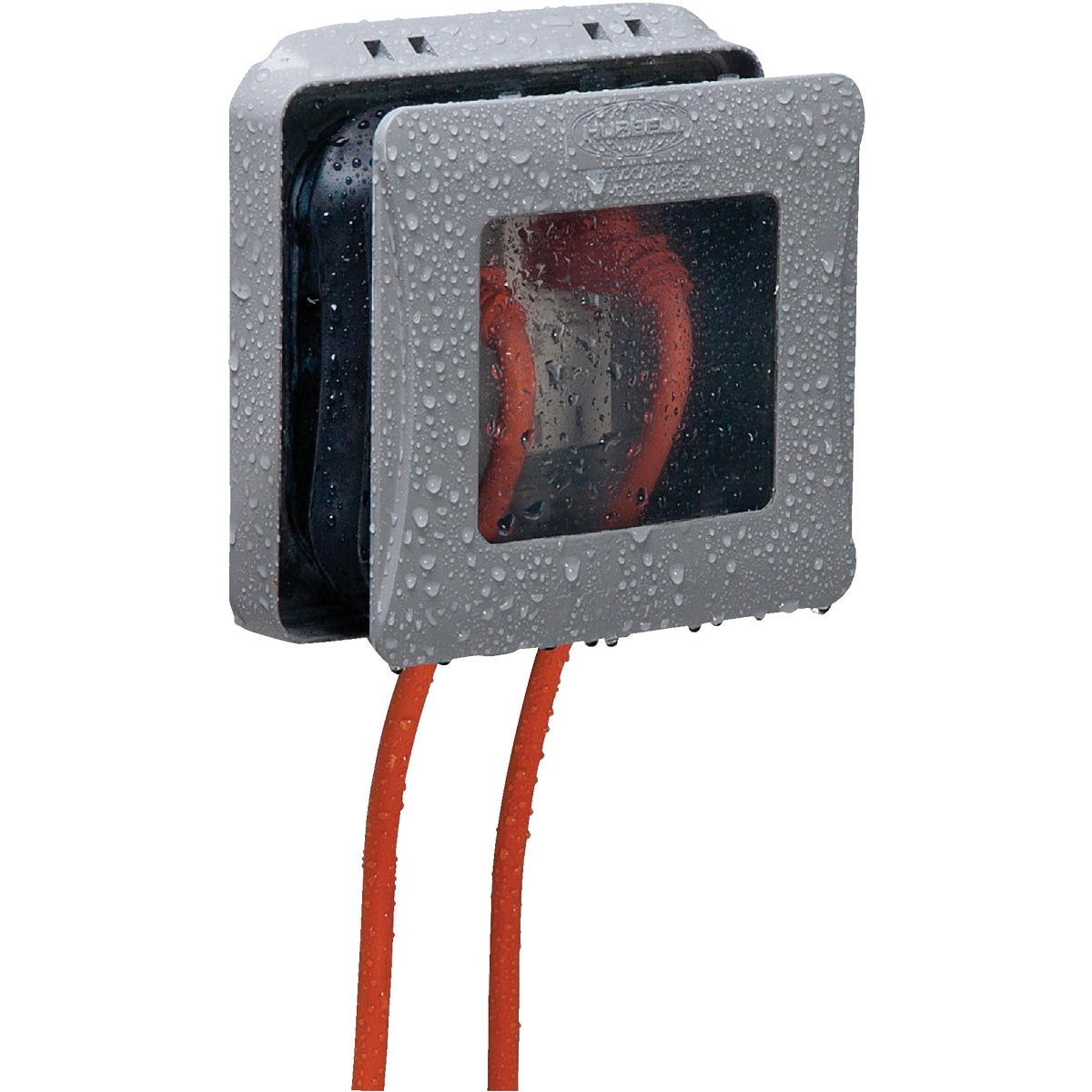 Item 500951, Hubbell expandable in-use outdoor cover. Expands to 3-1/2 inches.