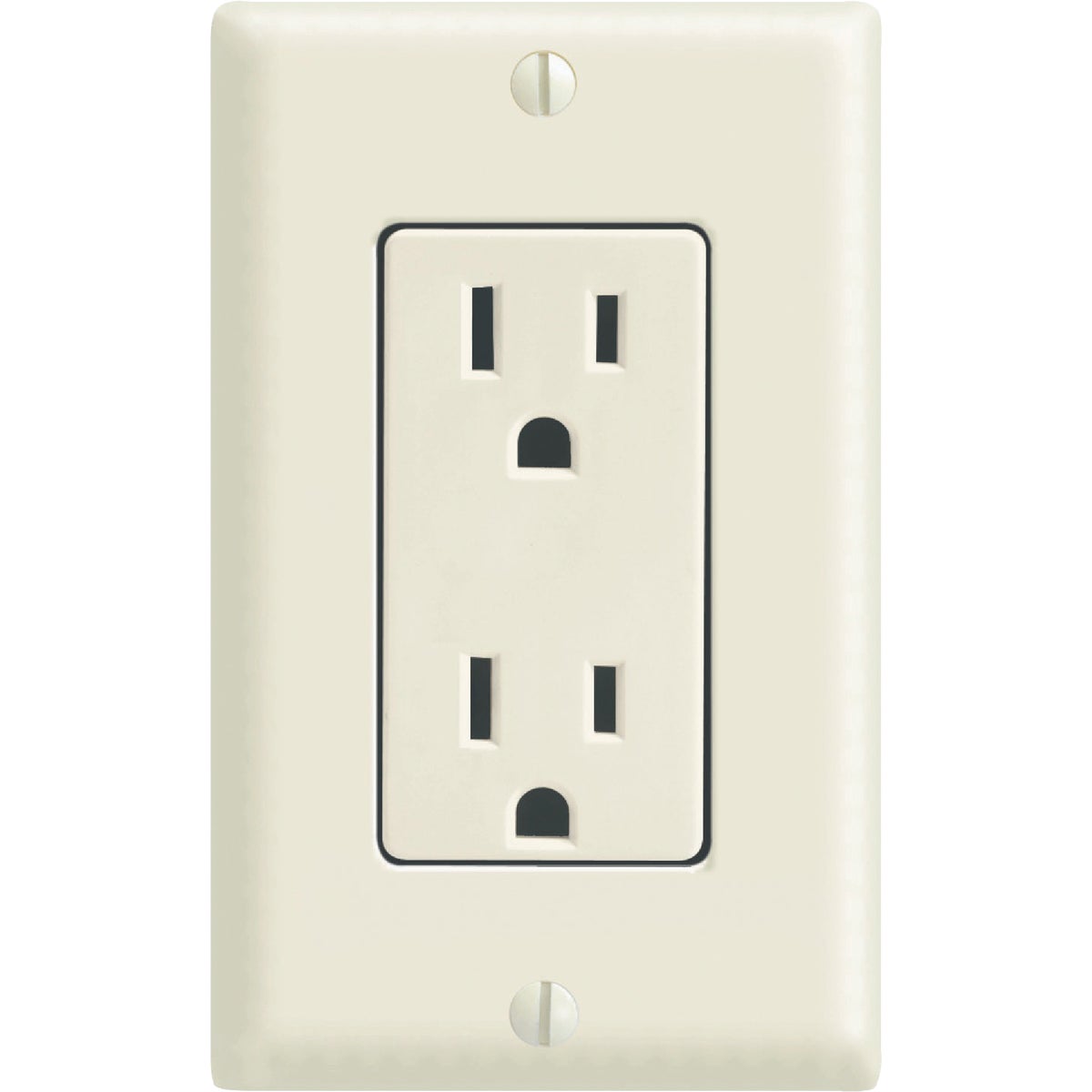 Item 501265, Decora duplex outlet. Designed to match Decora switches.
