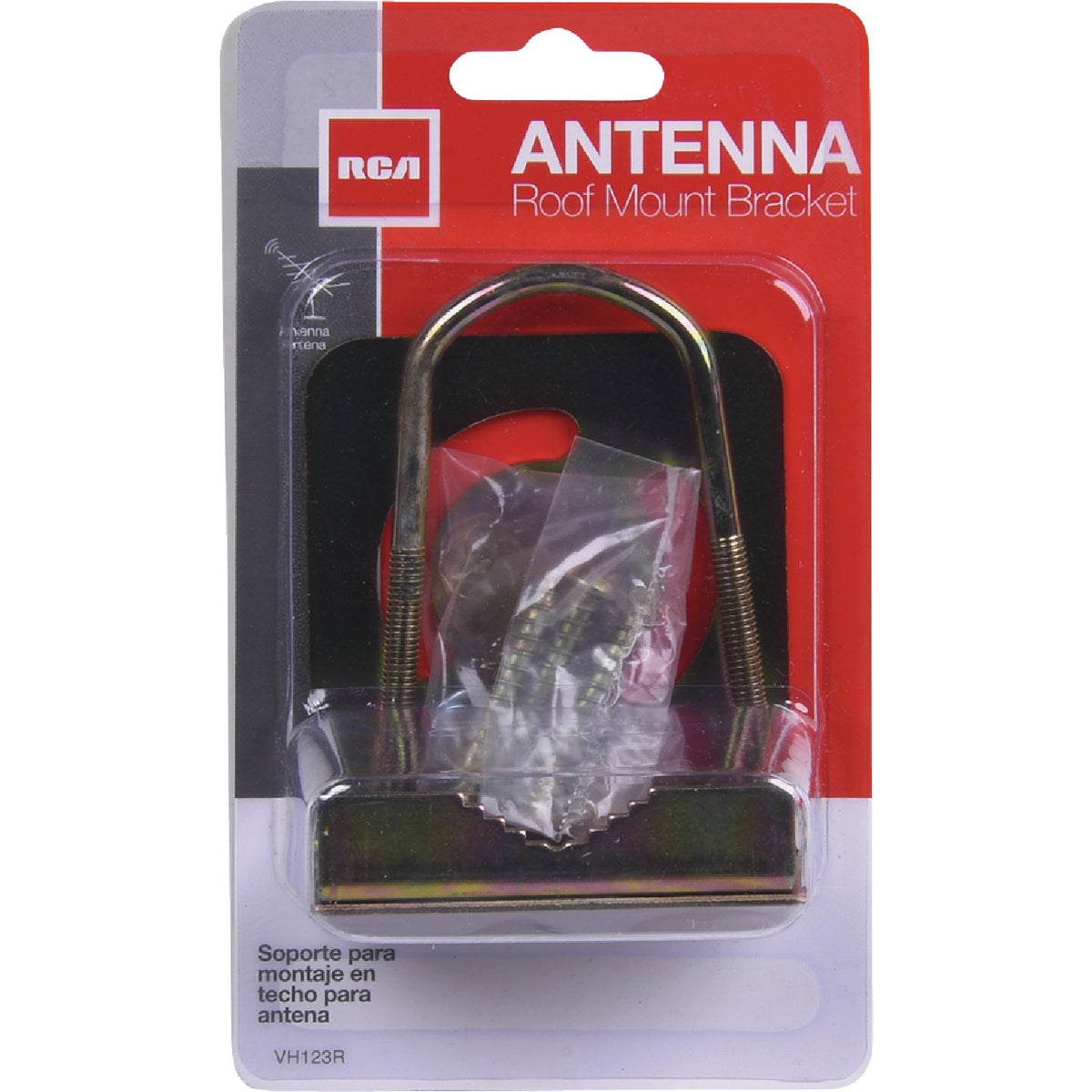 Item 501834, Mounting bracket to secure a television antenna mast to the roof of your 