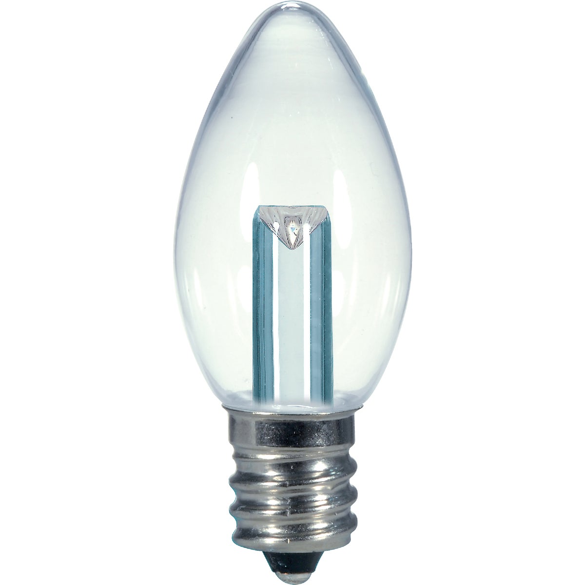 Item 501909, C7 decorative LED (light emitting diode) night-light bulb with candelabra 