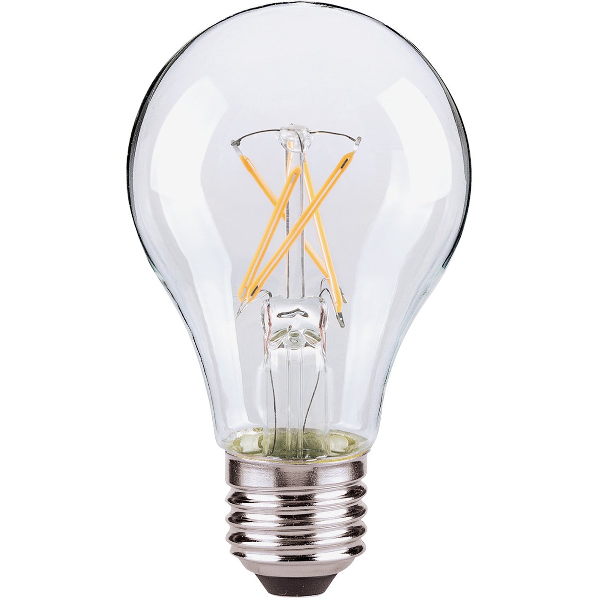 Item 501918, A19 LED (light emitting diode) light bulb with a traditional incandescent 
