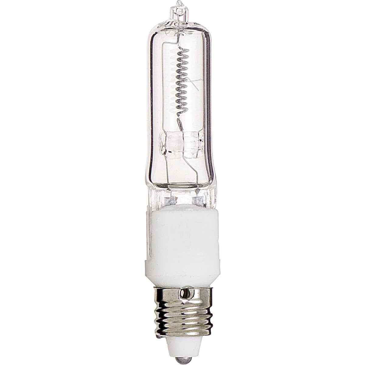Item 502369, T4 halogen, special purpose light bulb with mini candelabra base.