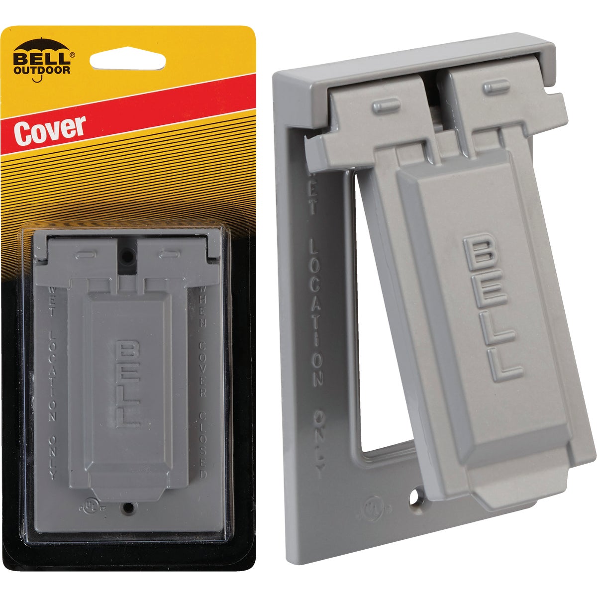 Item 502427, Weatherproof GFCI (ground fault circuit interrupter) cover.
