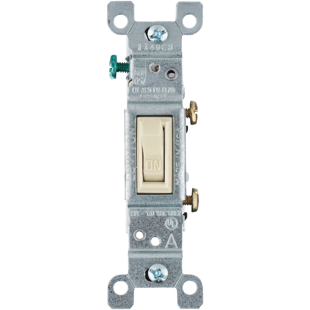 Item 505587, Quiet single pole switch ideal for controlling one fixture from a single 