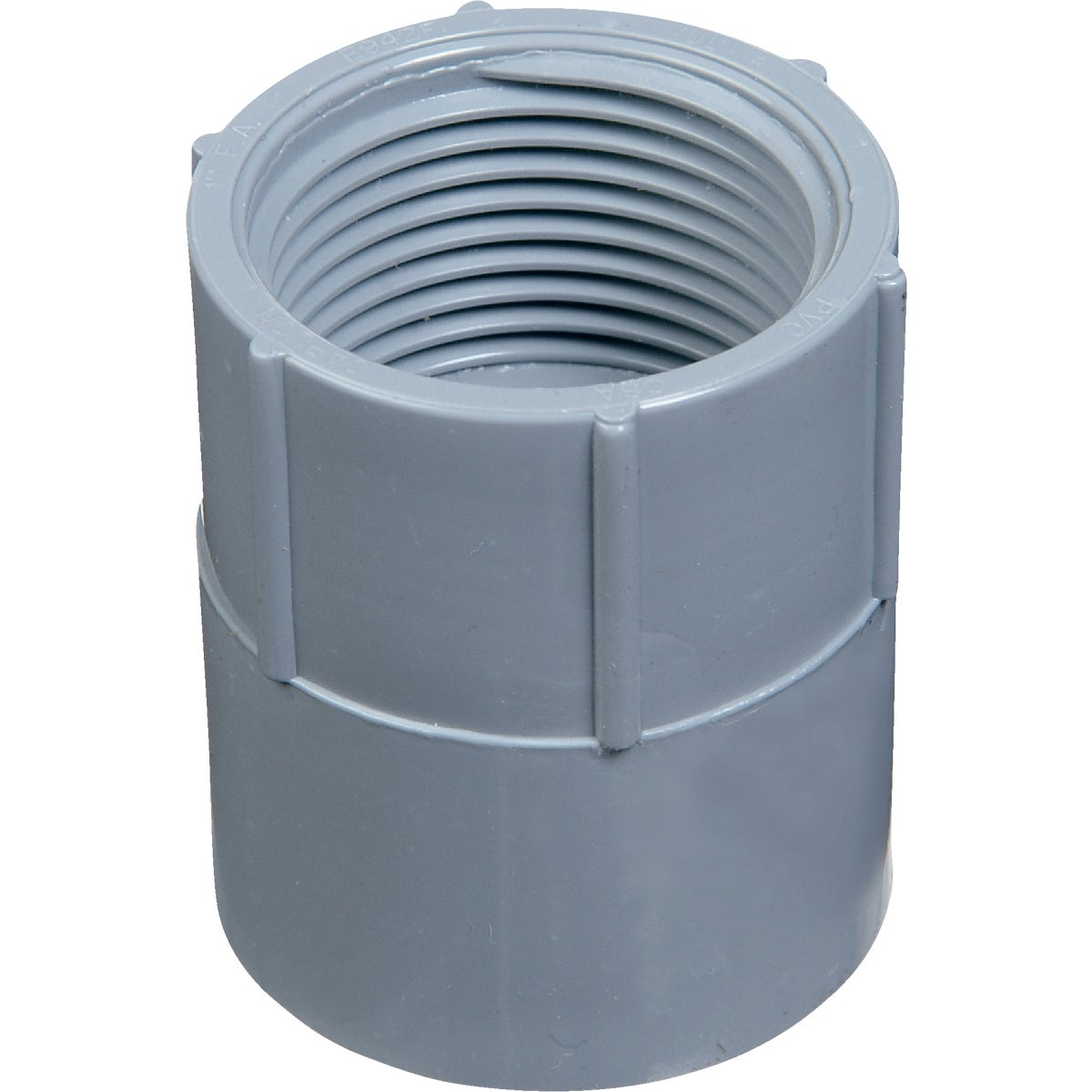 Item 507464, Adapter ideal for adapting PVC (polyvinyl chloride) conduit to threaded 