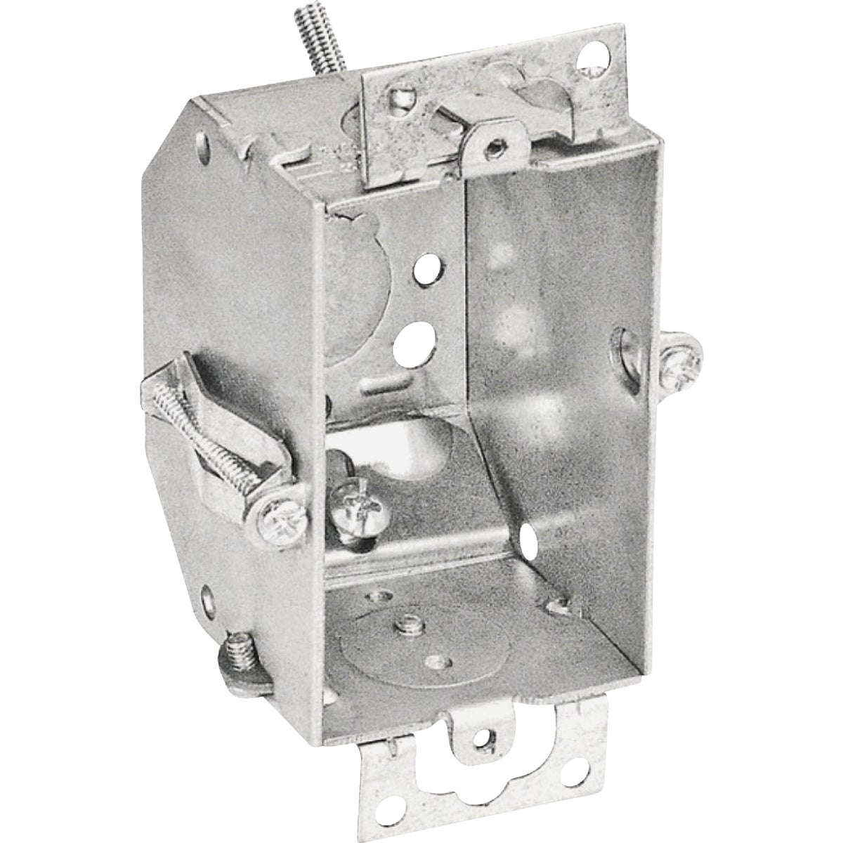 Item 507589, Beveled switch boxes used to support toggle switches, duplex devices, 