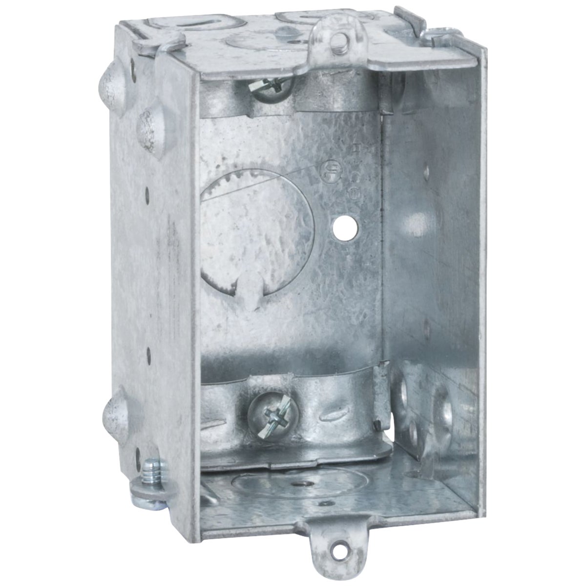 Item 507730, Durable welded steel electrical wall box.