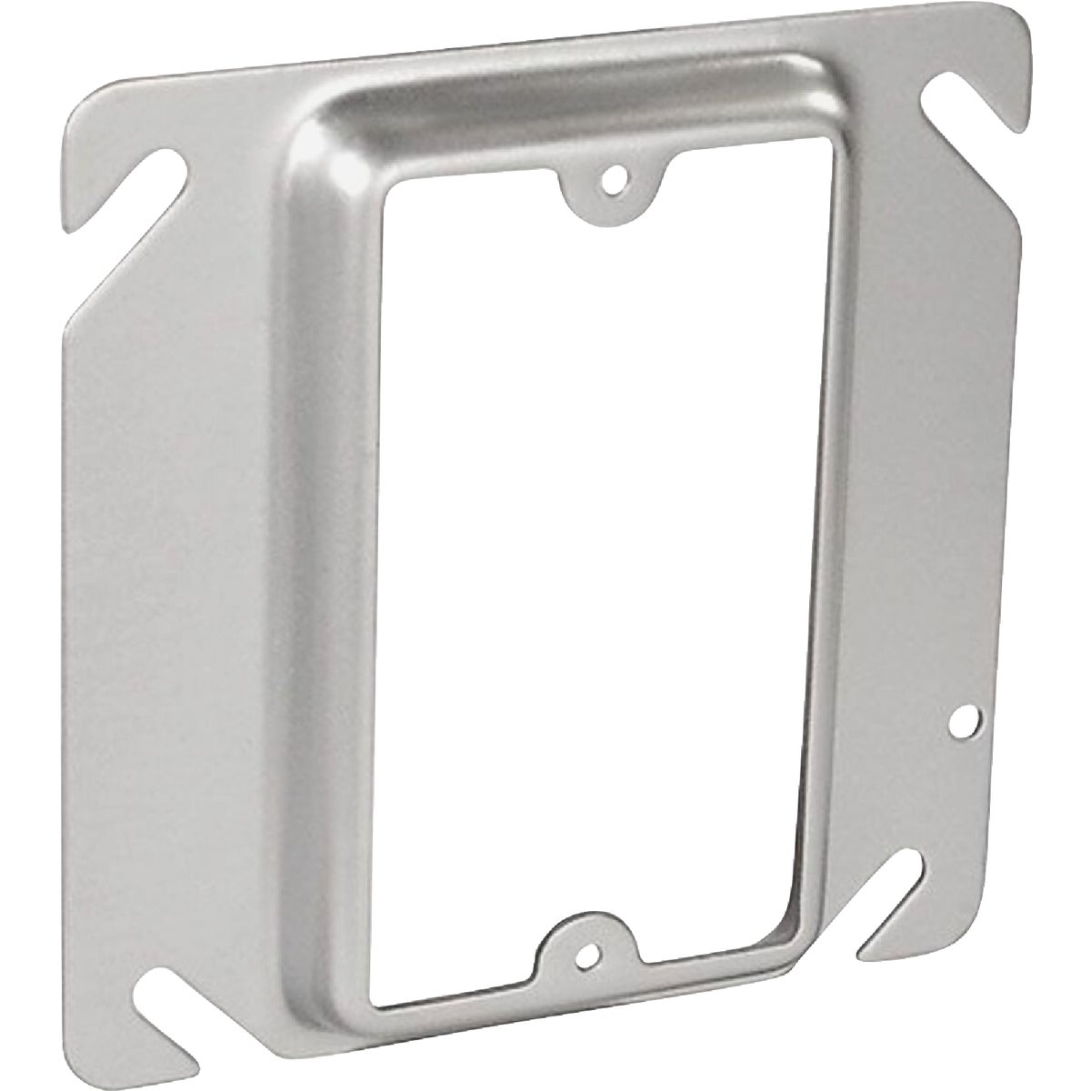 Item 508007, Square 1-gang device ring used with 4 In. square boxes.